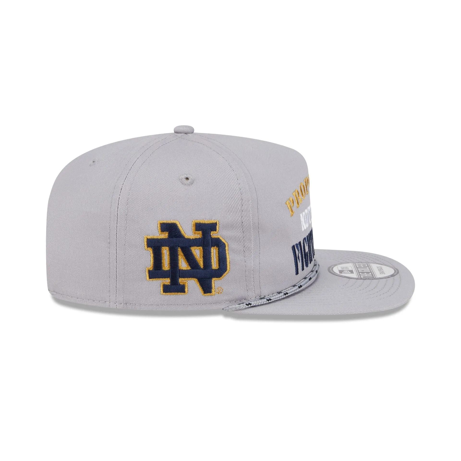 Notre Dame Fighting Irish Vintage Gray Rope Golfer Hat sold by New Era product image thumbnail 4