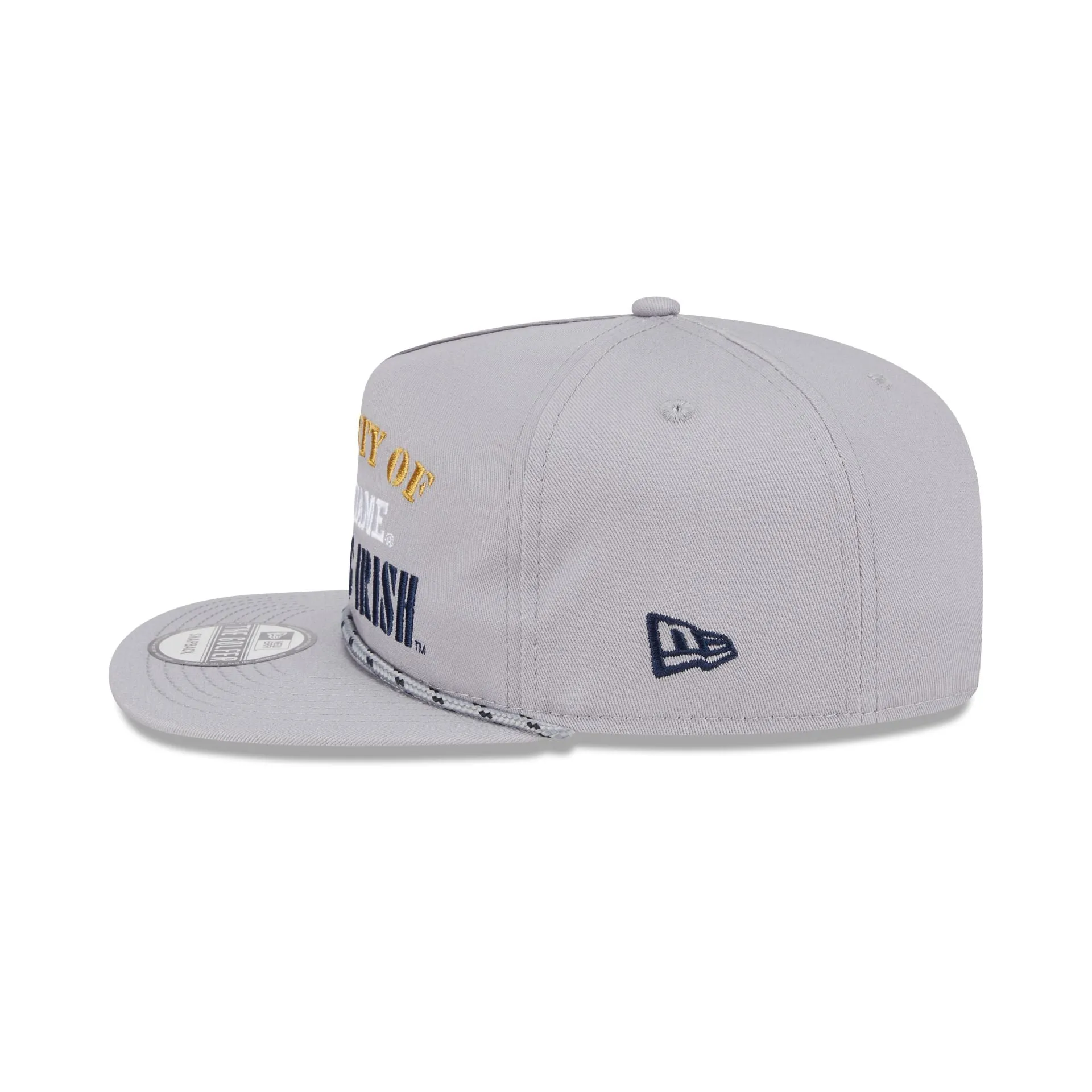 Notre Dame Fighting Irish Vintage Gray Rope Golfer Hat sold by New Era product image thumbnail 5