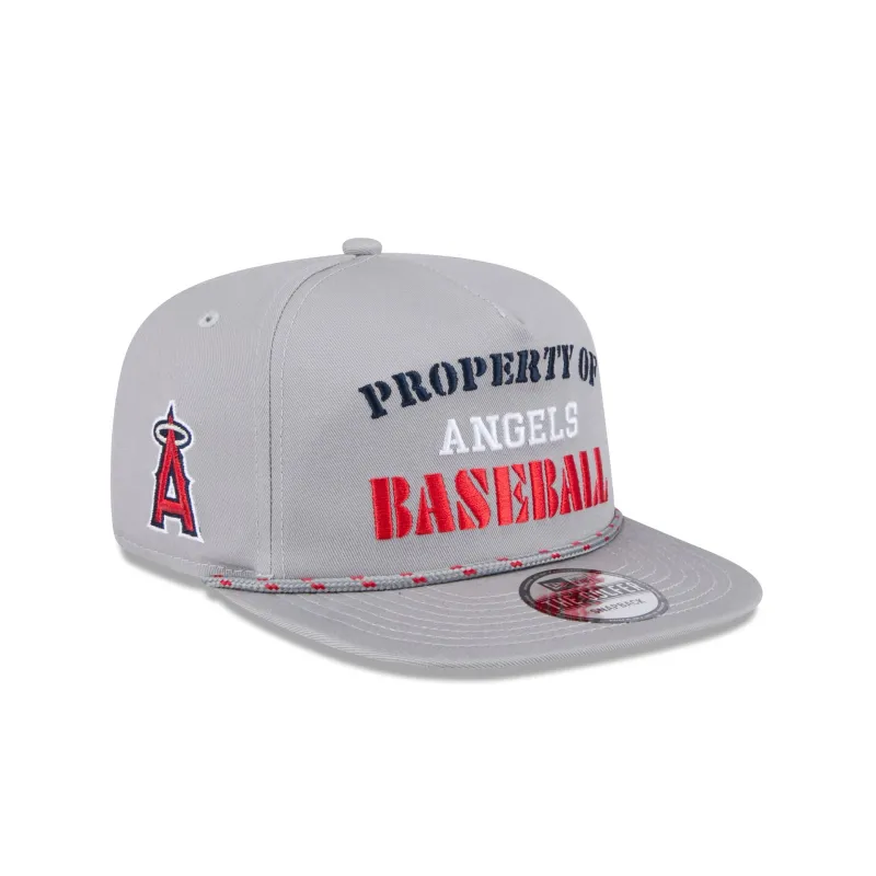 Los Angeles Angels Vintage Gray Rope Golfer Hat sold by New Era