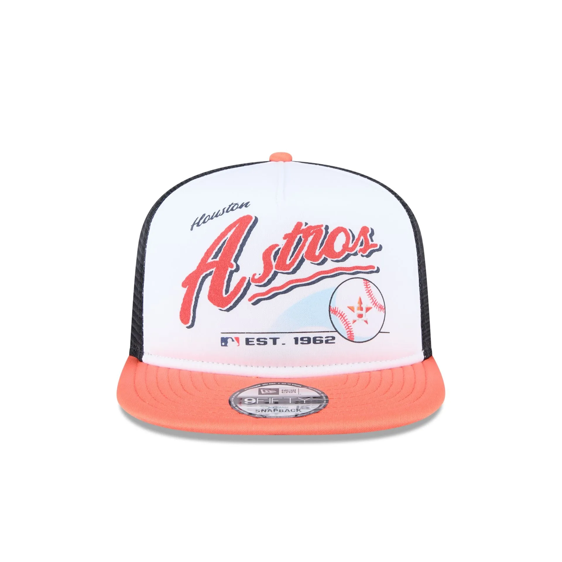 Houston Astros Retro Script 9FIFTY A-Frame Trucker Hat sold by New Era product image thumbnail 2