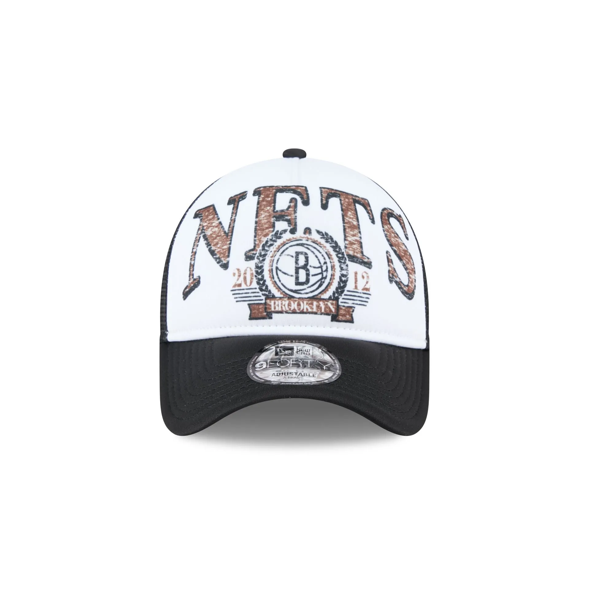 Brooklyn Nets Distressed 9FORTY A-Frame Trucker Hat sold by New Era product image thumbnail 2