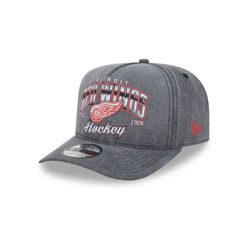 Detroit Red Wings Washed 9FIFTY A-Frame Snapback Hat sold by New Era