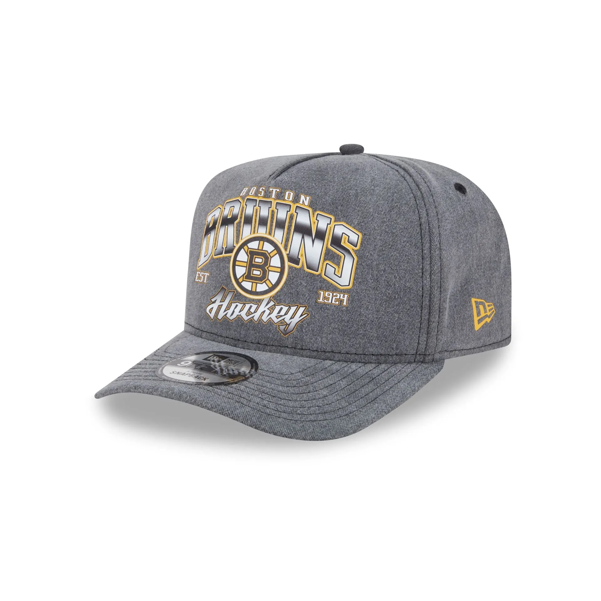 Boston Bruins Washed 9FIFTY A-Frame Snapback Hat sold by New Era