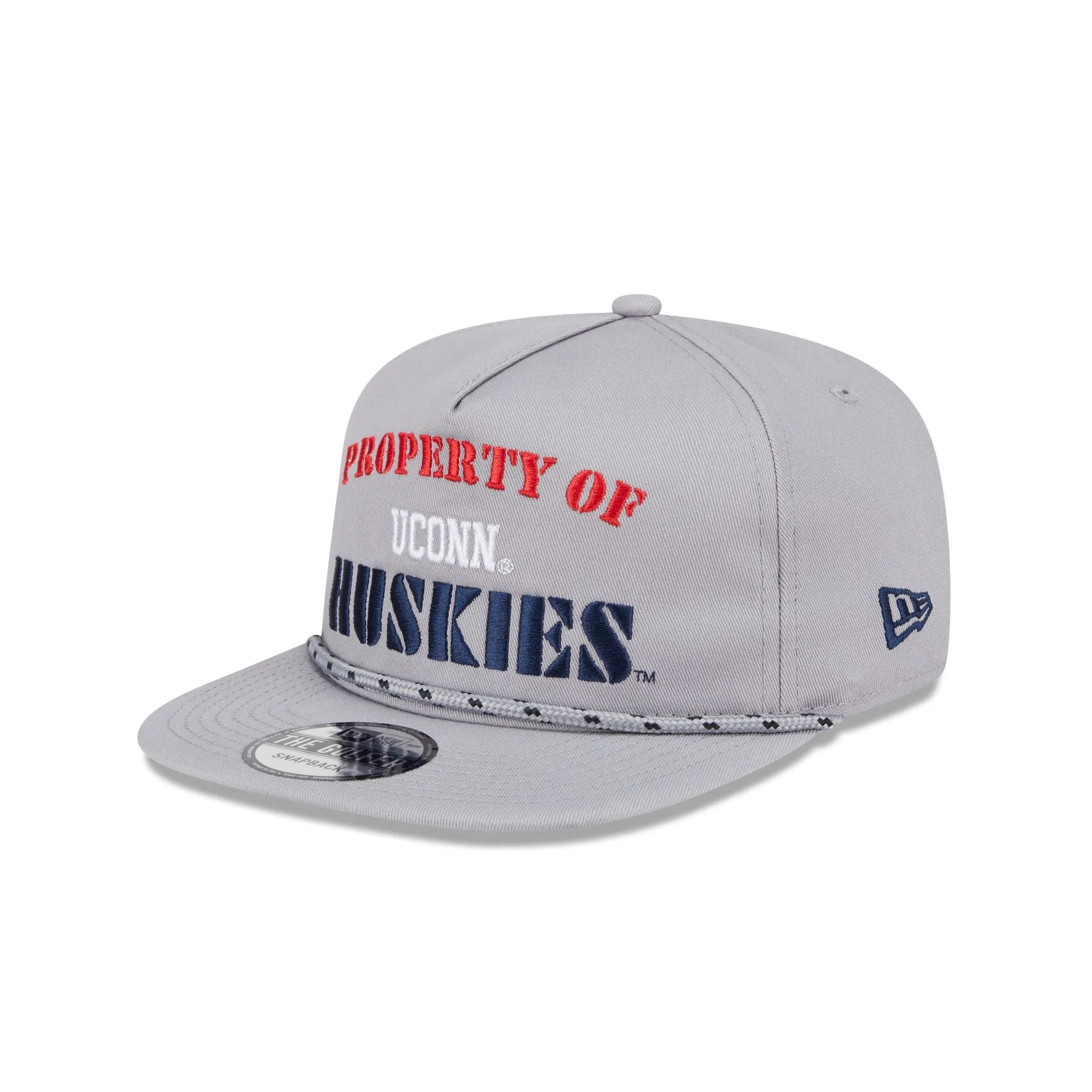 Connecticut Huskies Vintage Gray Rope Golfer Hat sold by New Era product image thumbnail 3