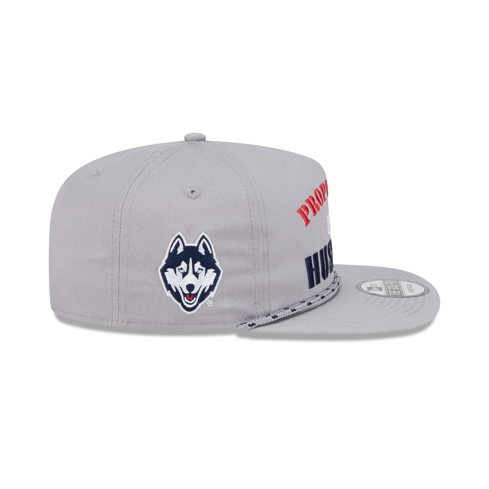 Connecticut Huskies Vintage Gray Rope Golfer Hat sold by New Era product image thumbnail 4