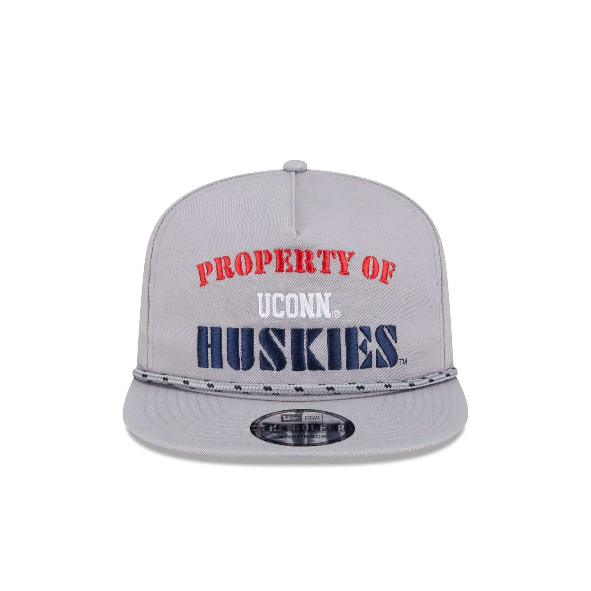 Connecticut Huskies Vintage Gray Rope Golfer Hat sold by New Era product image thumbnail 2