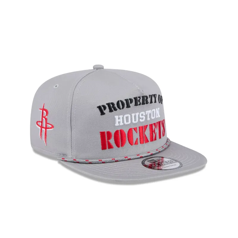Houston Rockets Vintage Gray Rope Golfer Hat sold by New Era
