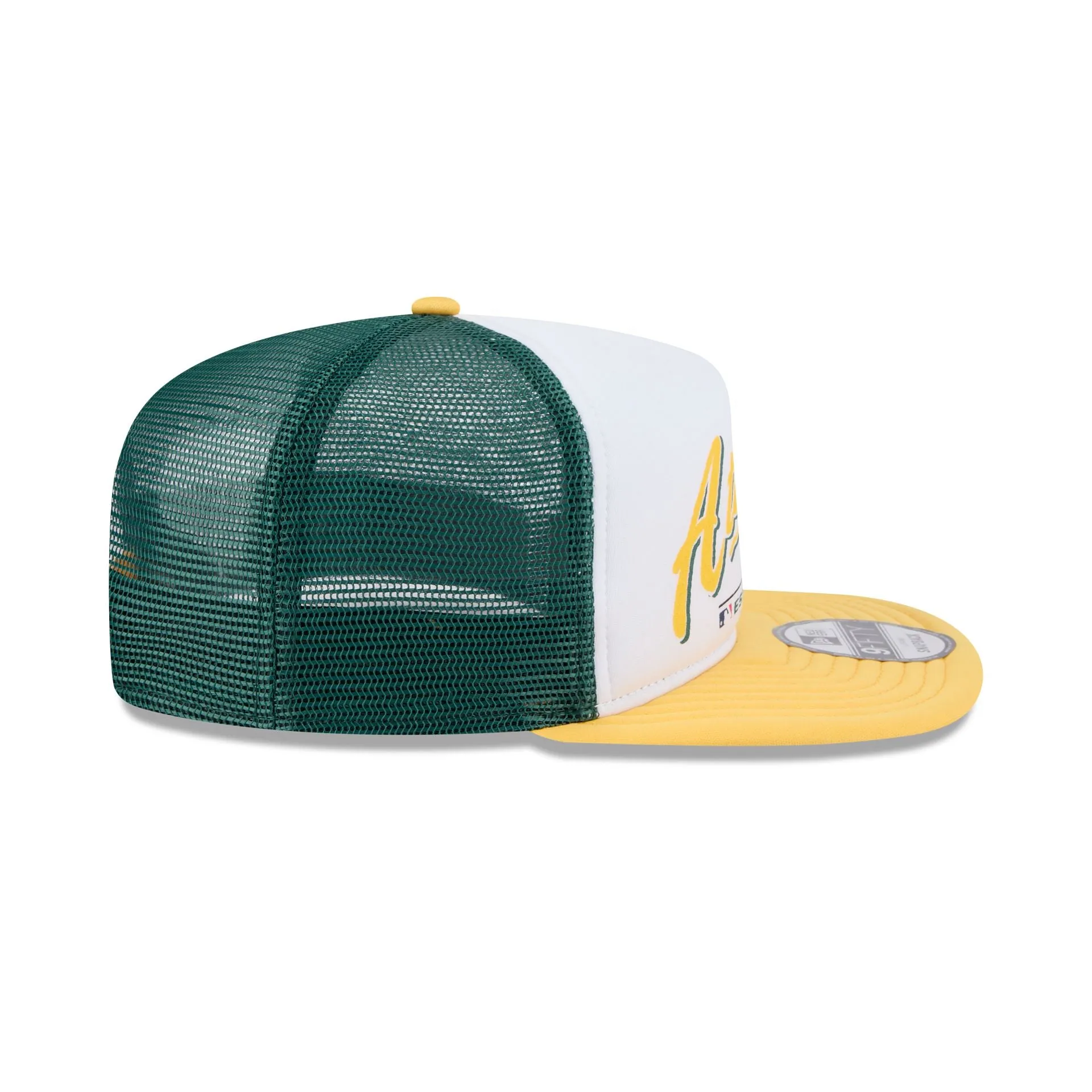 Athletics Retro Script 9FIFTY A-Frame Trucker Hat sold by New Era product image thumbnail 5