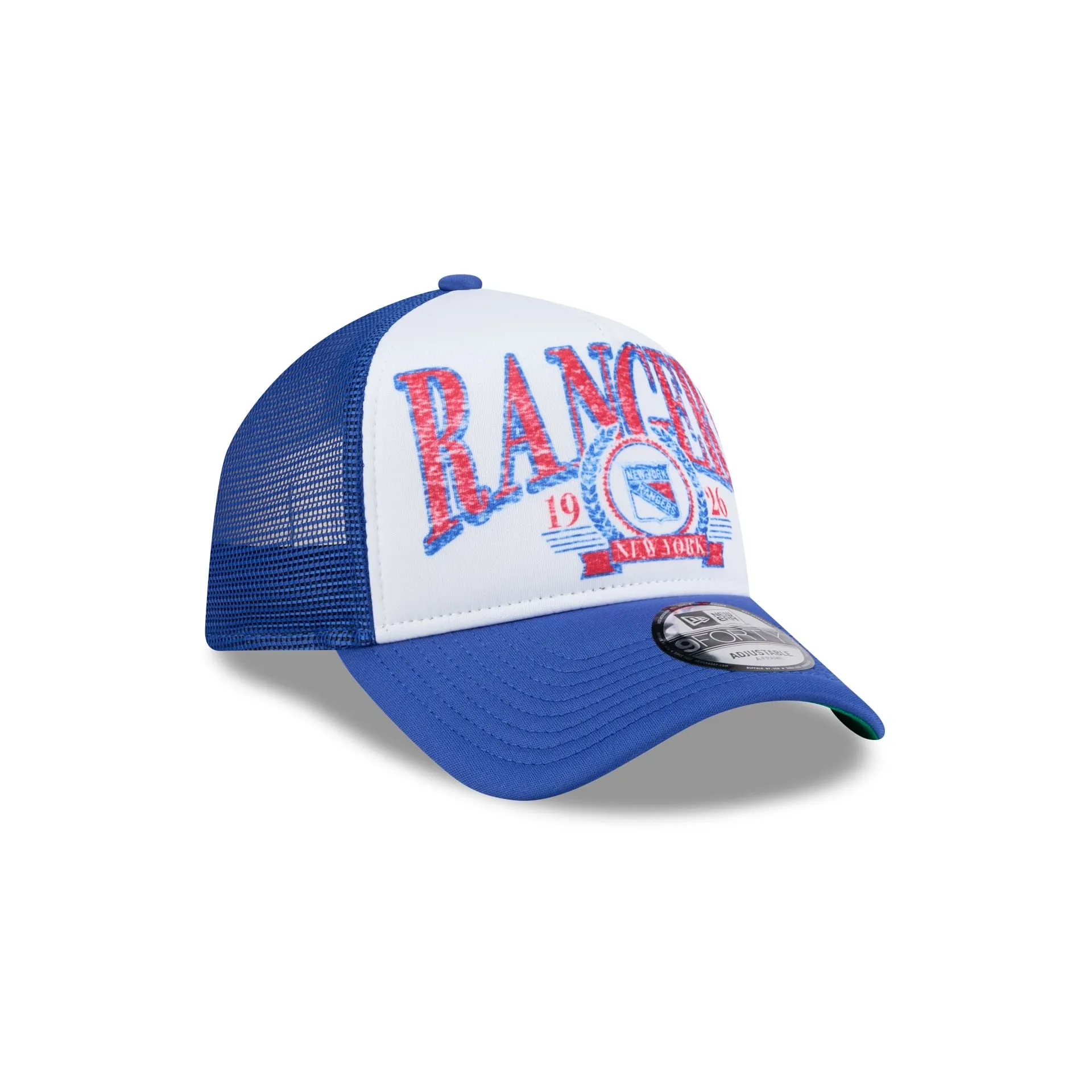New York Rangers Distressed 9FORTY A-Frame Trucker Hat sold by New Era product image thumbnail 3