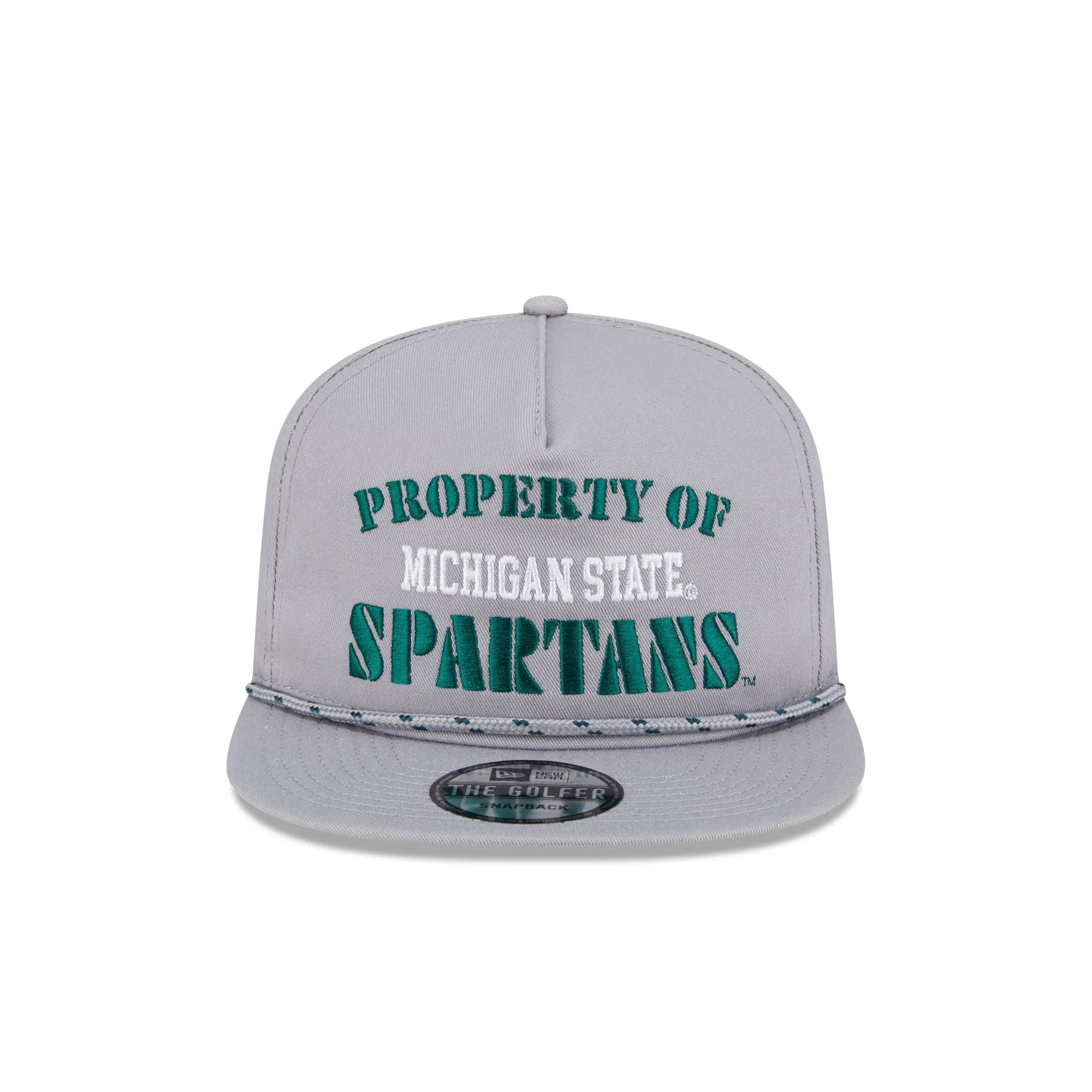 Michigan State Spartans Vintage Gray Rope Golfer Hat sold by New Era product image thumbnail 2