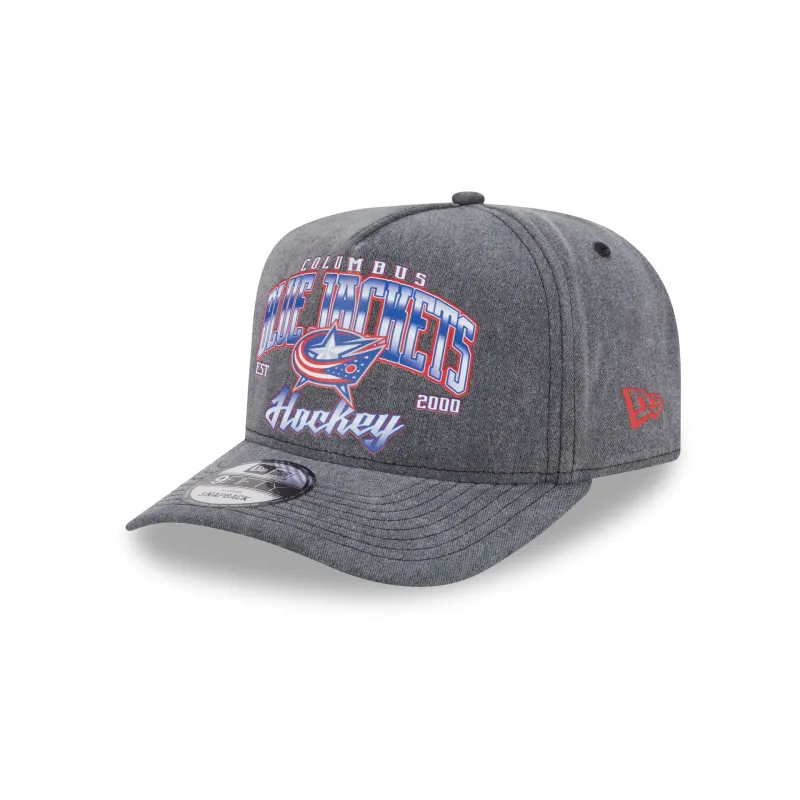 Columbus Blue Jackets Washed 9FIFTY A-Frame Snapback Hat sold by New Era