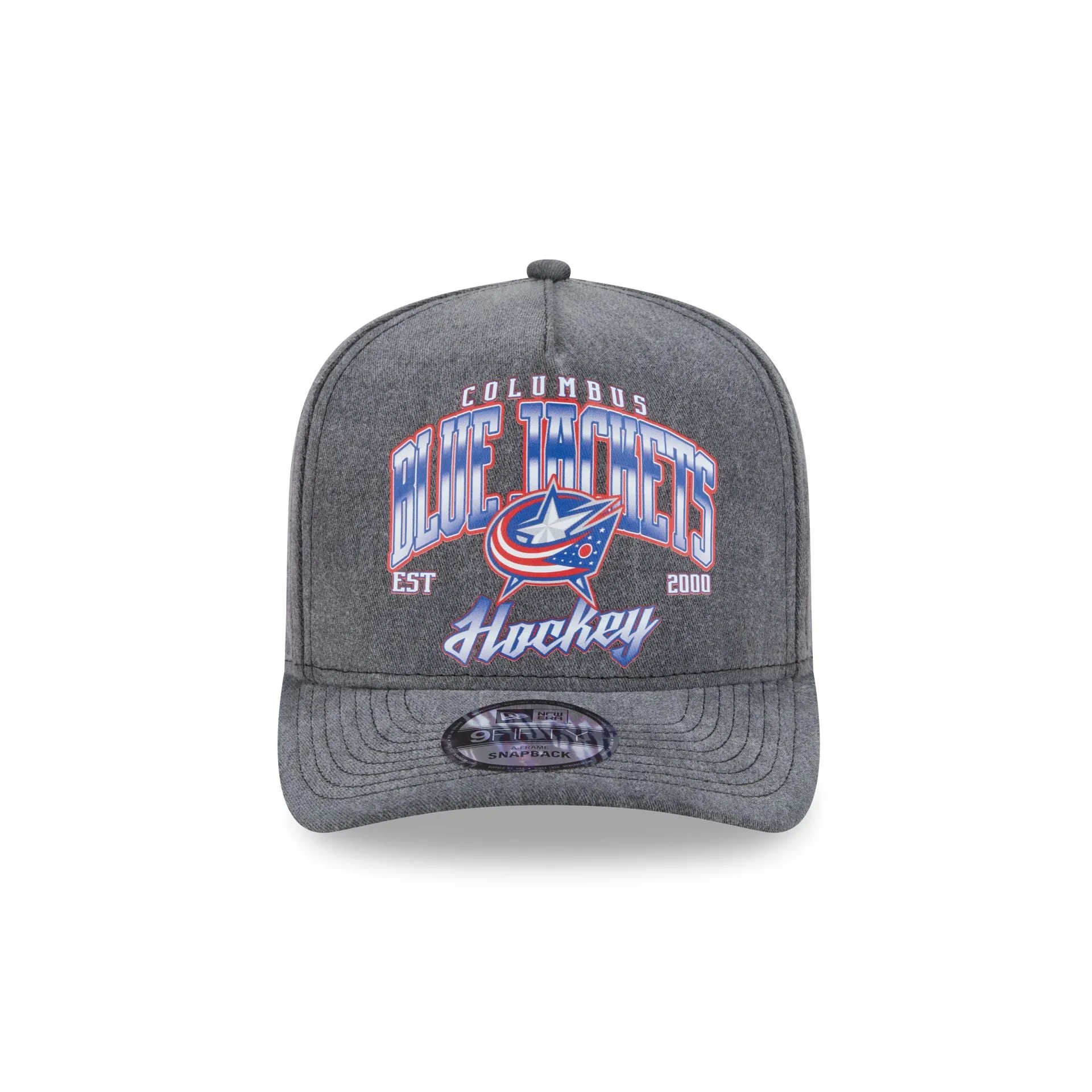 Columbus Blue Jackets Washed 9FIFTY A-Frame Snapback Hat sold by New Era product image thumbnail 2