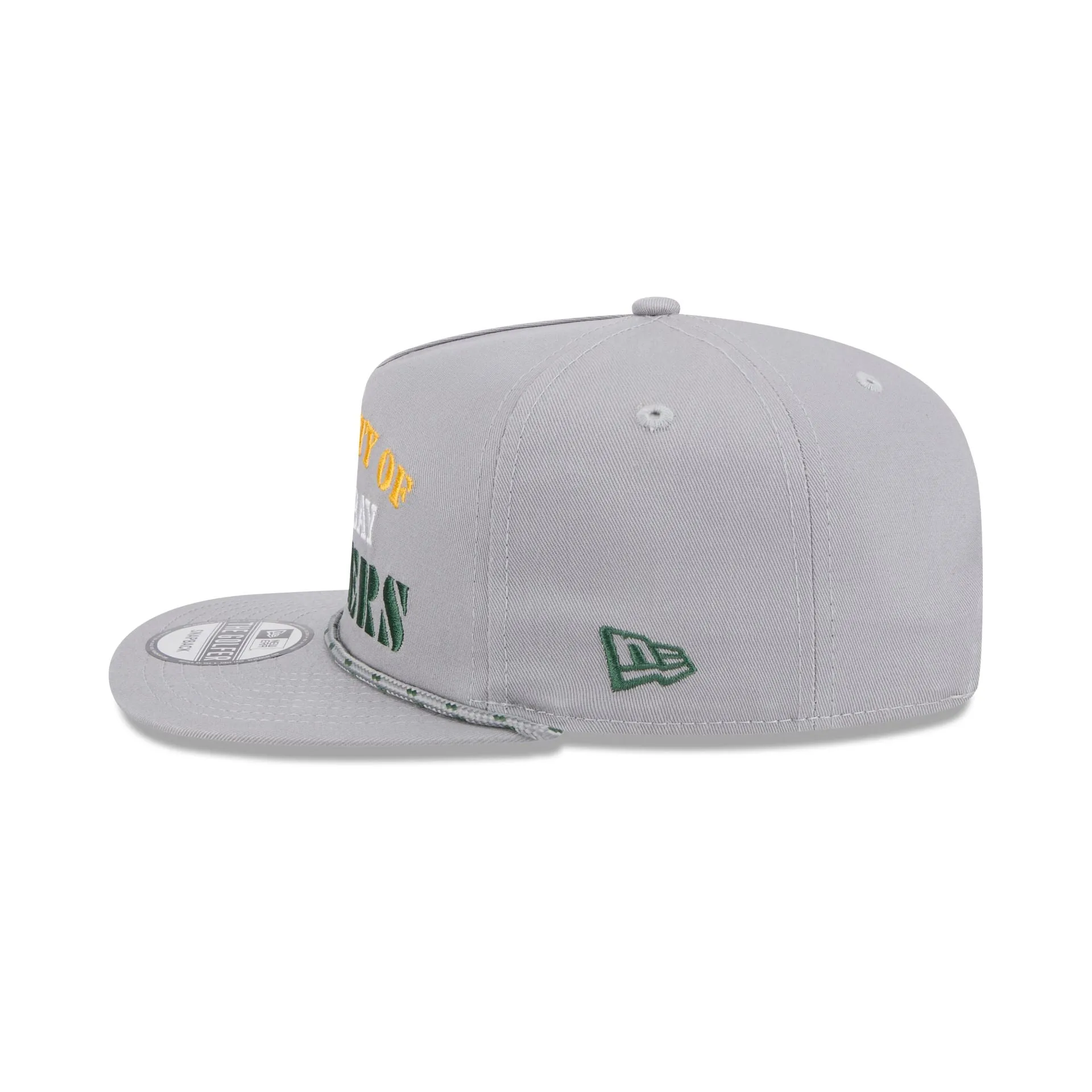 Green Bay Packers Vintage Gray Rope Golfer Hat sold by New Era product image thumbnail 5