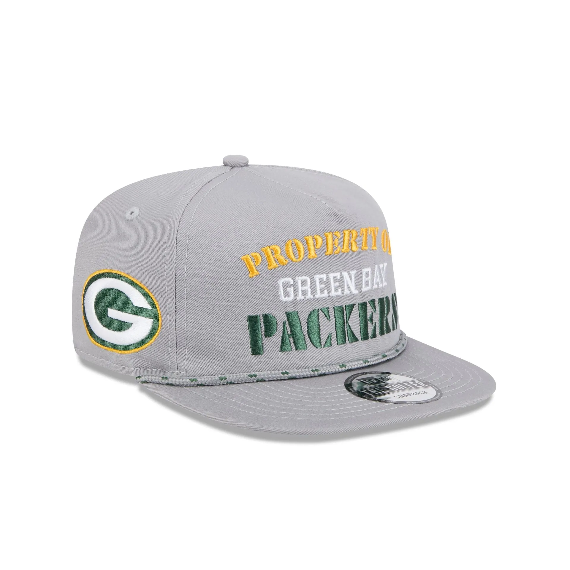 Green Bay Packers Vintage Gray Rope Golfer Hat sold by New Era