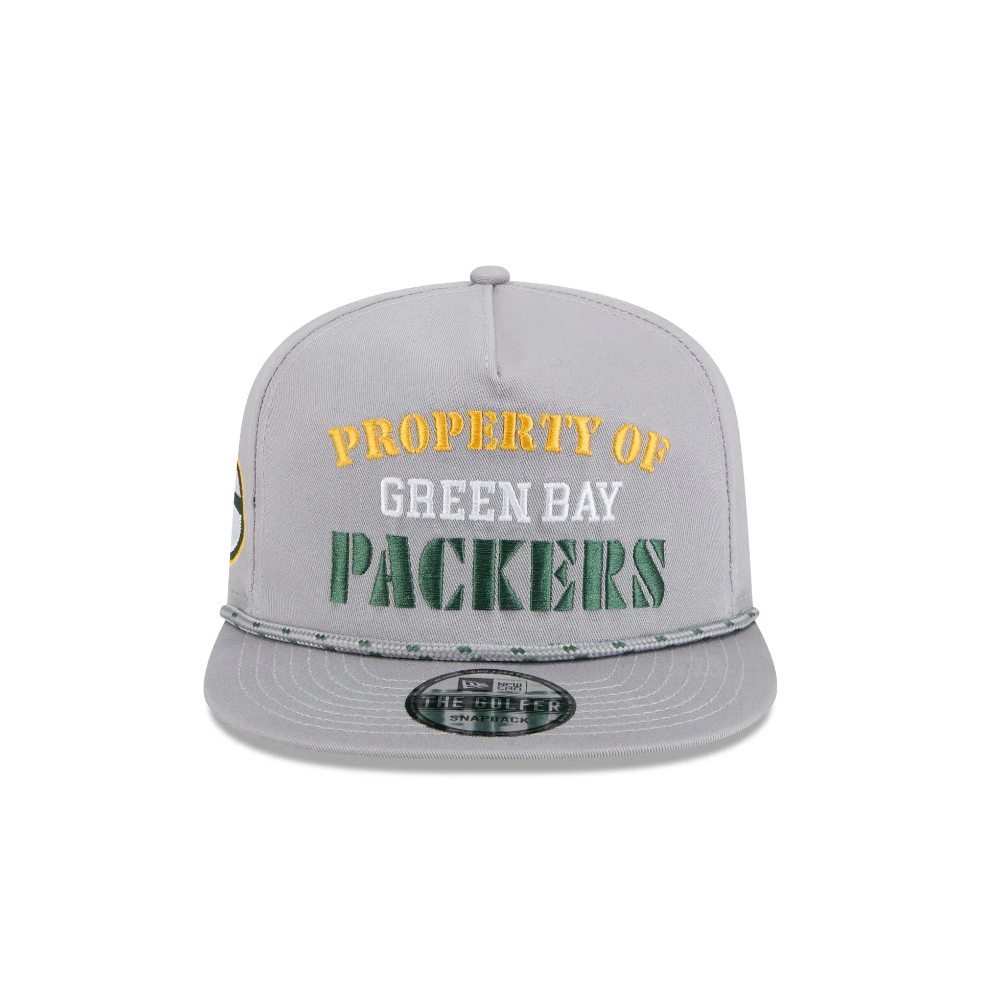 Green Bay Packers Vintage Gray Rope Golfer Hat sold by New Era product image thumbnail 2