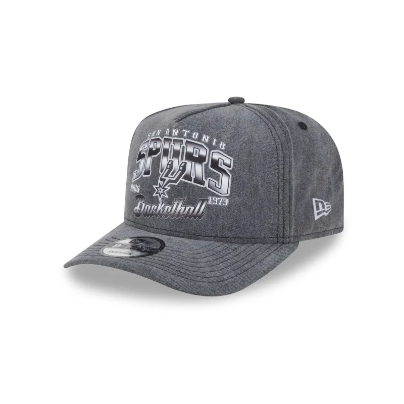 San Antonio Spurs Washed 9FIFTY A-Frame Snapback Hat sold by New Era