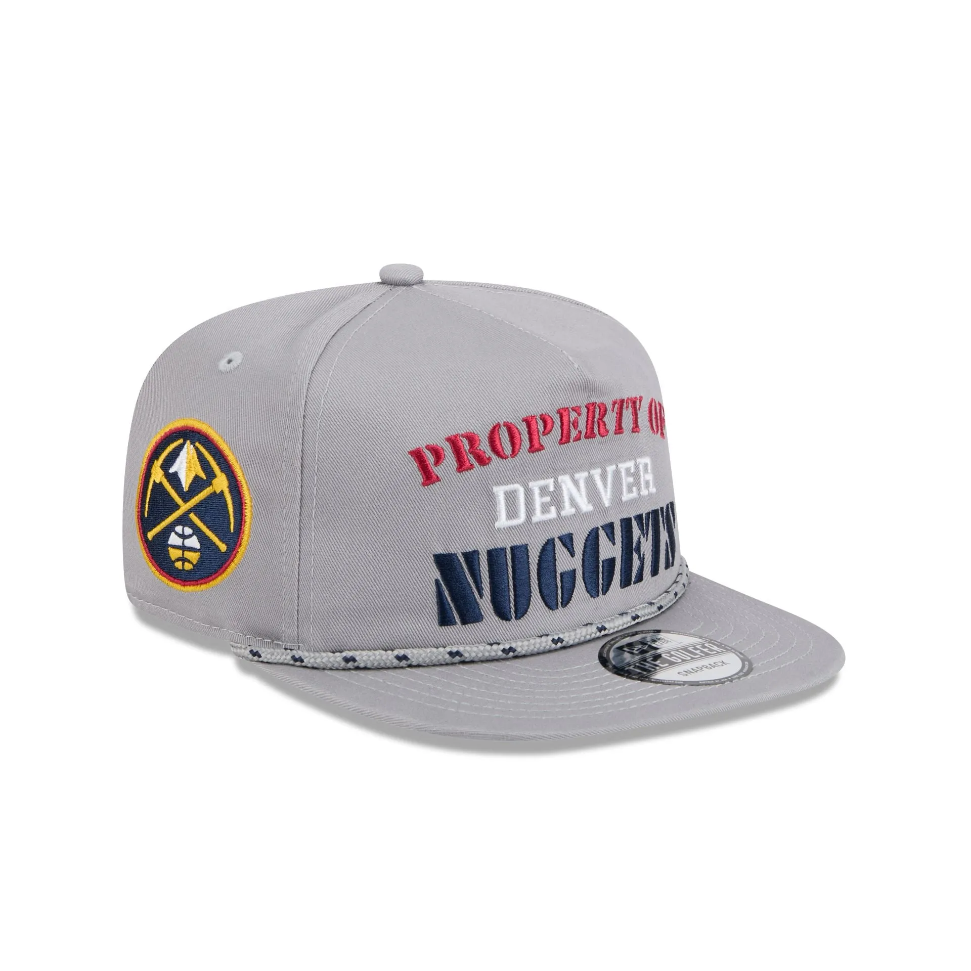 Denver Nuggets Vintage Gray Rope Golfer Hat sold by New Era