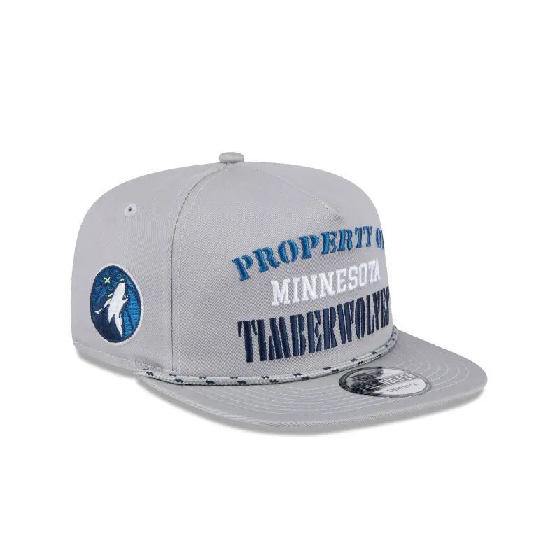 Minnesota Timberwolves Vintage Gray Rope Golfer Hat sold by New Era