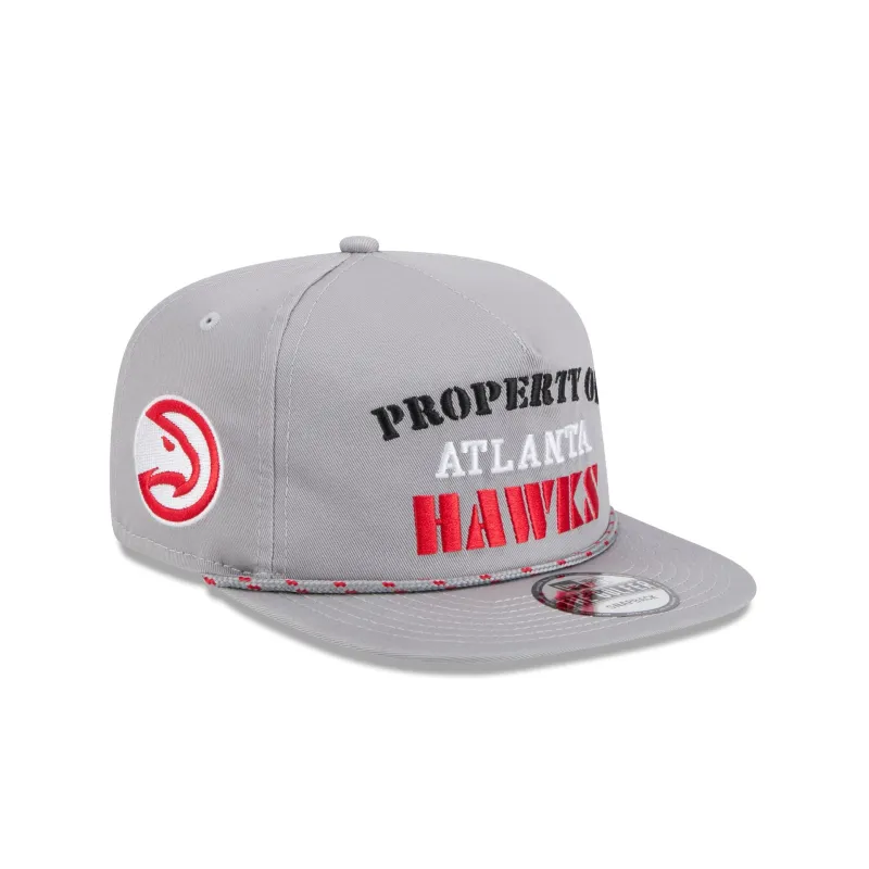 Atlanta Hawks Vintage Gray Rope Golfer Hat sold by New Era