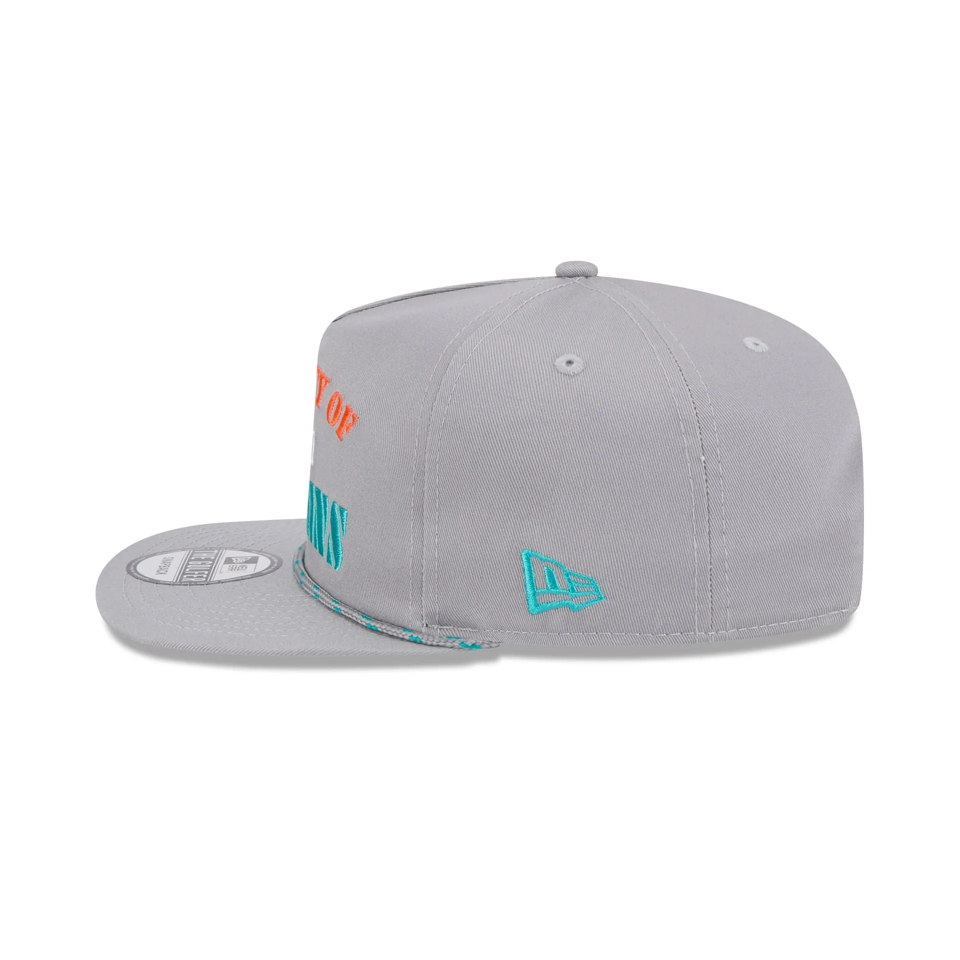 Miami Dolphins Vintage Gray Rope Golfer Hat sold by New Era product image thumbnail 5