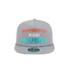 Miami Dolphins Vintage Gray Rope Golfer Hat sold by New Era
