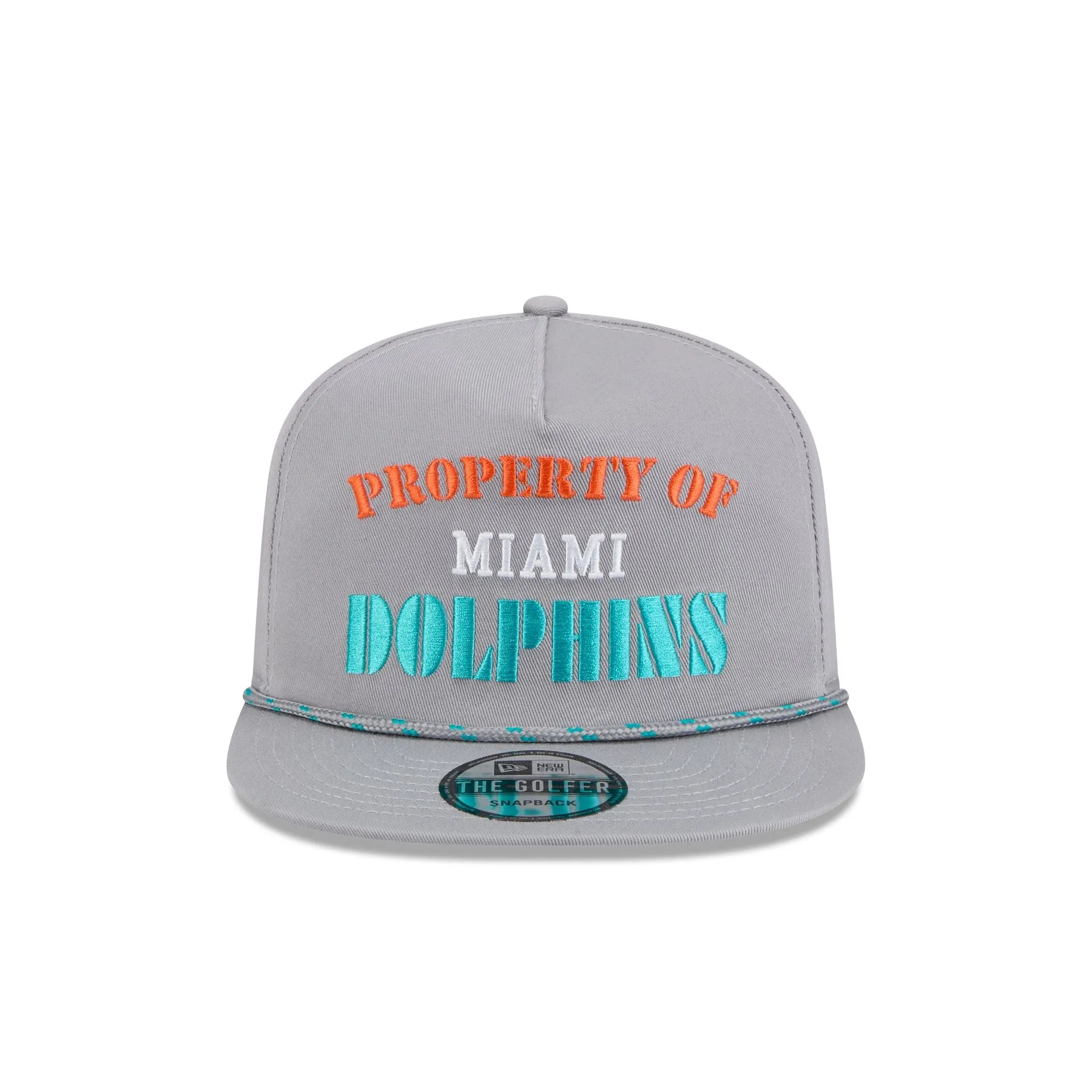 Miami Dolphins Vintage Gray Rope Golfer Hat sold by New Era product image thumbnail 2