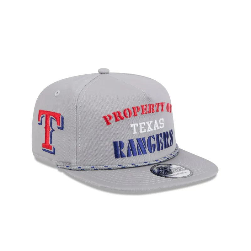 Texas Rangers Vintage Gray Rope Golfer Hat sold by New Era