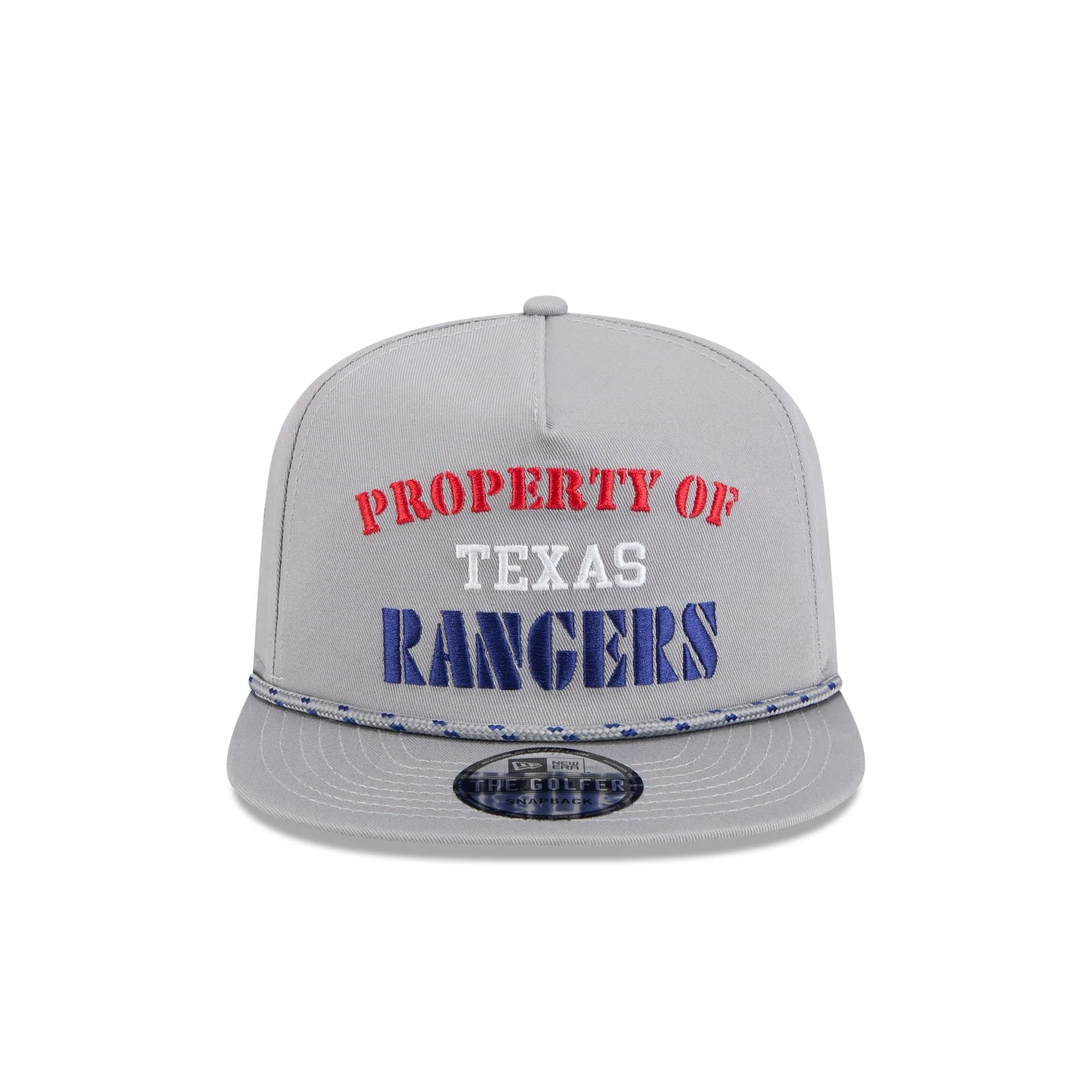 Texas Rangers Vintage Gray Rope Golfer Hat sold by New Era product image thumbnail 2
