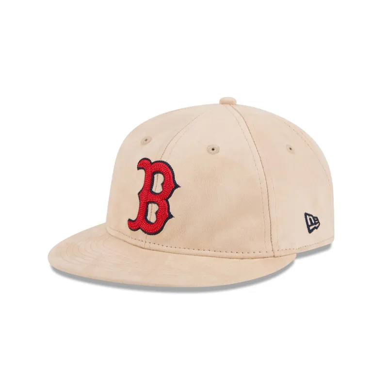 Boston Red Sox Stone Suede Retro Crown 9FIFTY Snapback Hat made by New Era