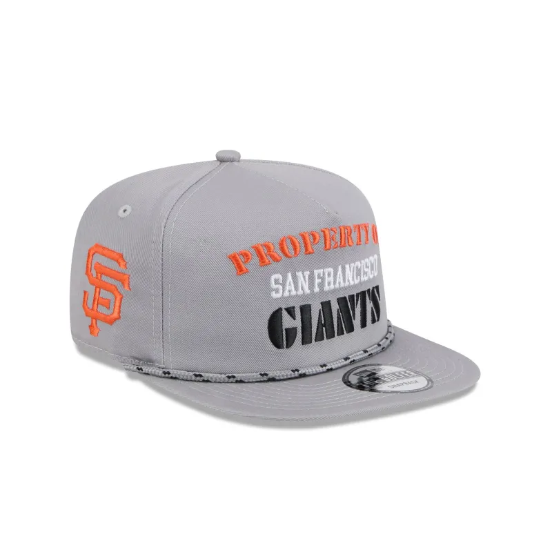 San Francisco Giants Vintage Gray Rope Golfer Hat sold by New Era