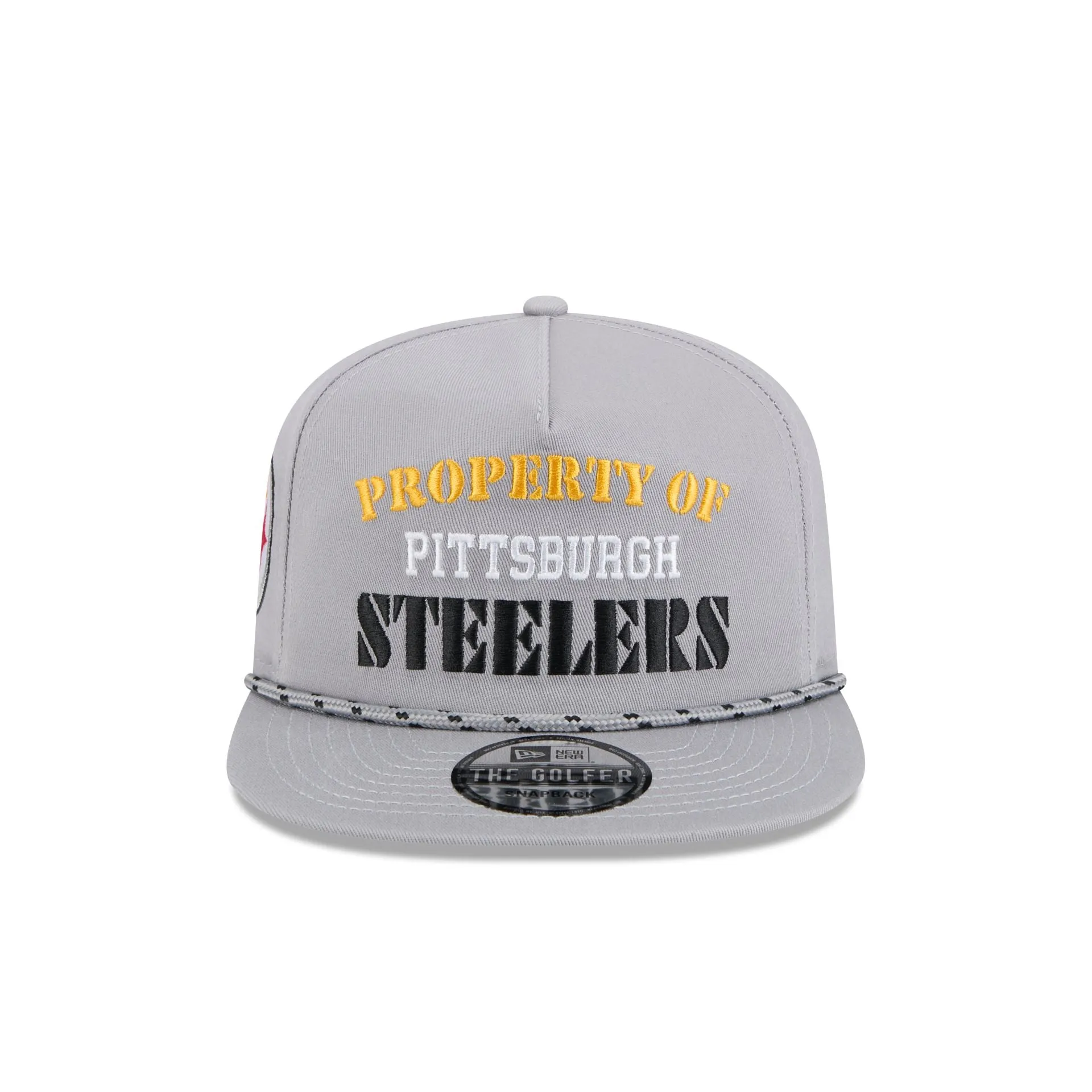 Pittsburgh Steelers Vintage Gray Rope Golfer Hat sold by New Era product image thumbnail 2