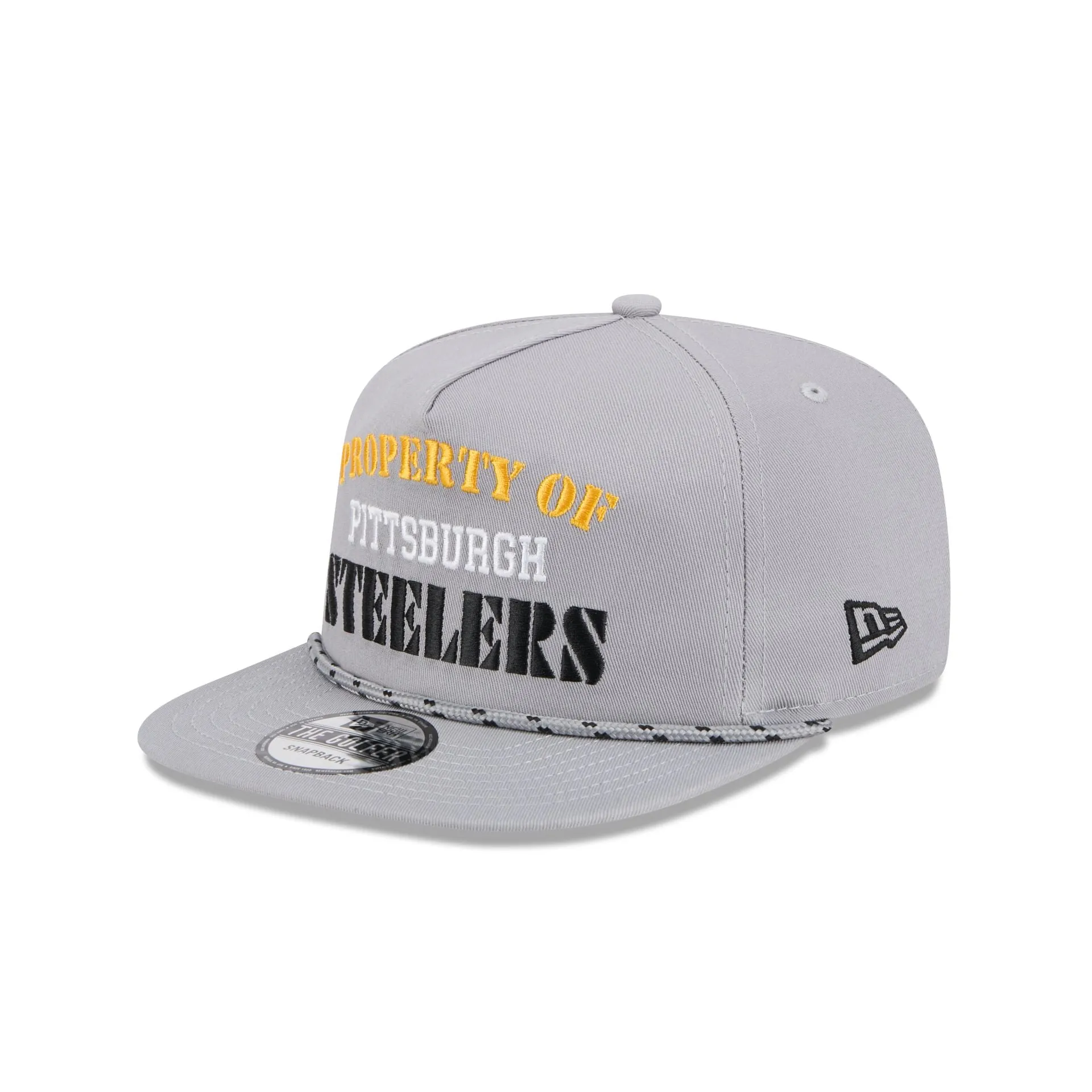 Pittsburgh Steelers Vintage Gray Rope Golfer Hat sold by New Era product image thumbnail 3