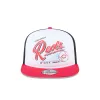 Cincinnati Reds Retro Script 9FIFTY A-Frame Trucker Hat sold by New Era