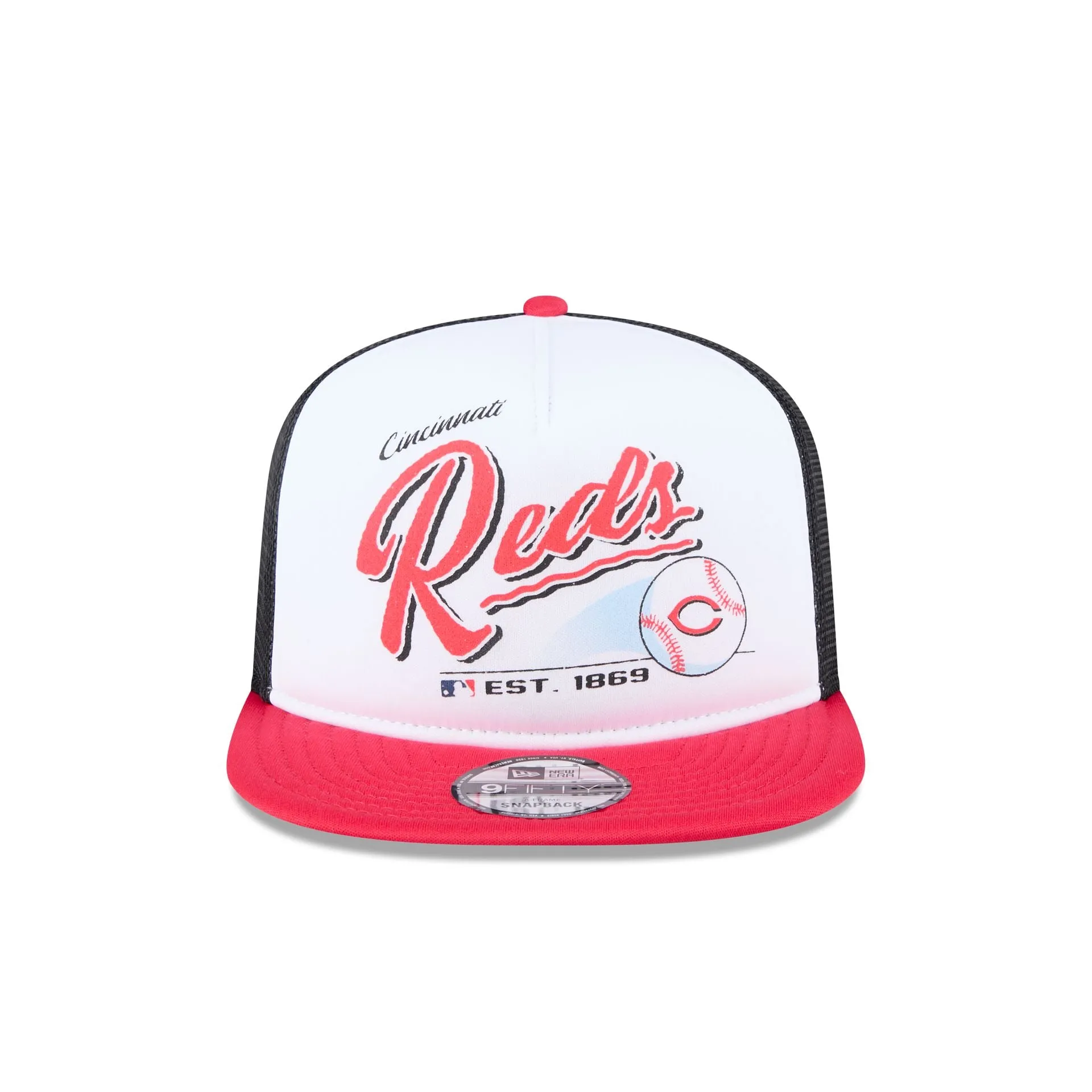 Cincinnati Reds Retro Script 9FIFTY A-Frame Trucker Hat sold by New Era product image thumbnail 2