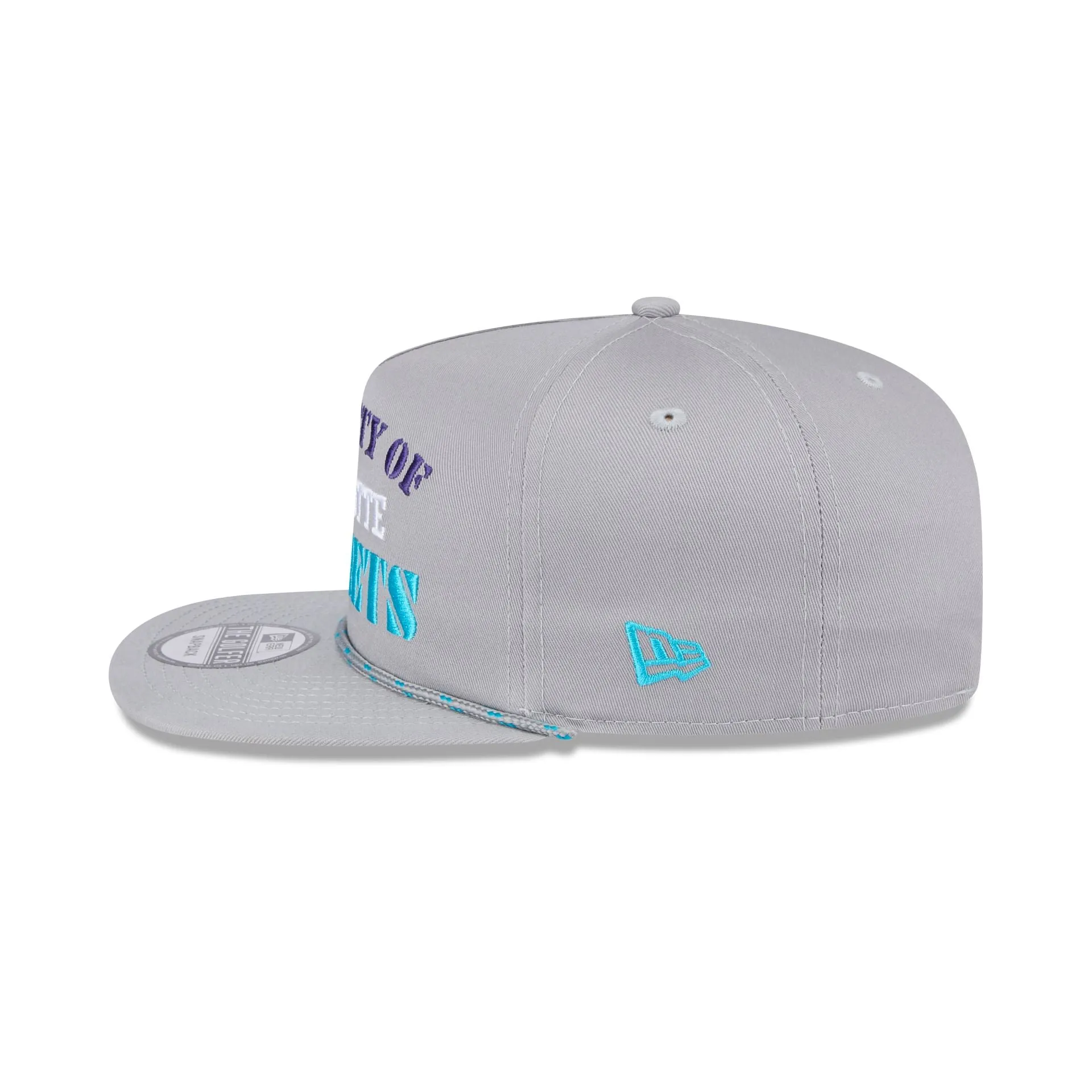 Charlotte Hornets Vintage Gray Rope Golfer Hat sold by New Era product image thumbnail 5