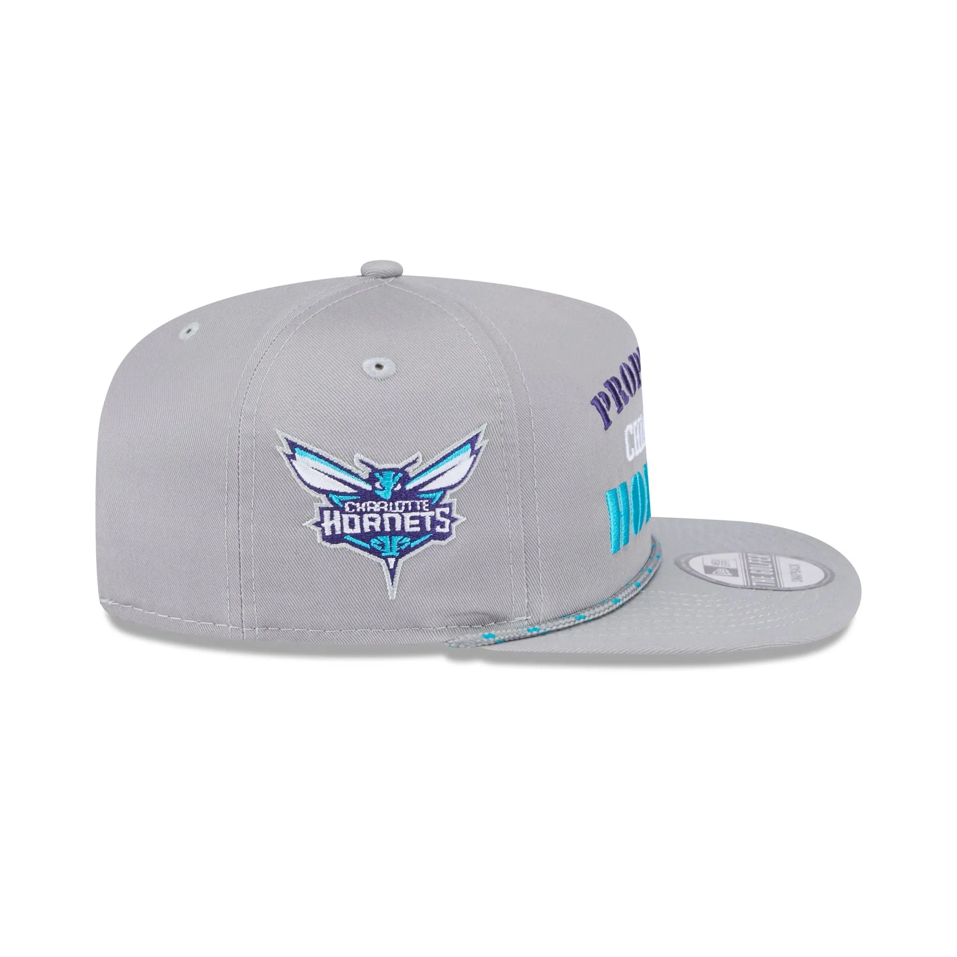 Charlotte Hornets Vintage Gray Rope Golfer Hat sold by New Era product image thumbnail 4