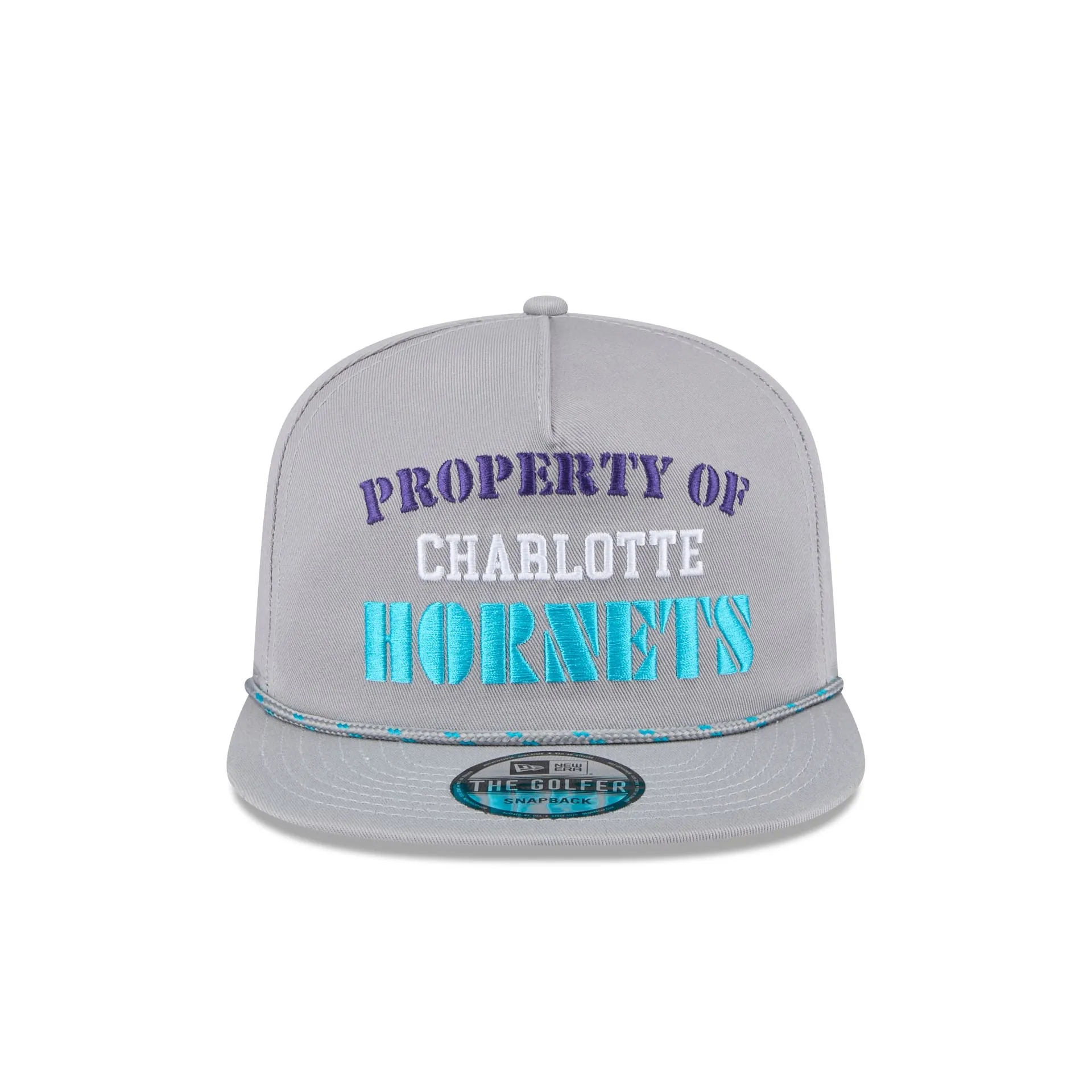 Charlotte Hornets Vintage Gray Rope Golfer Hat sold by New Era product image thumbnail 2