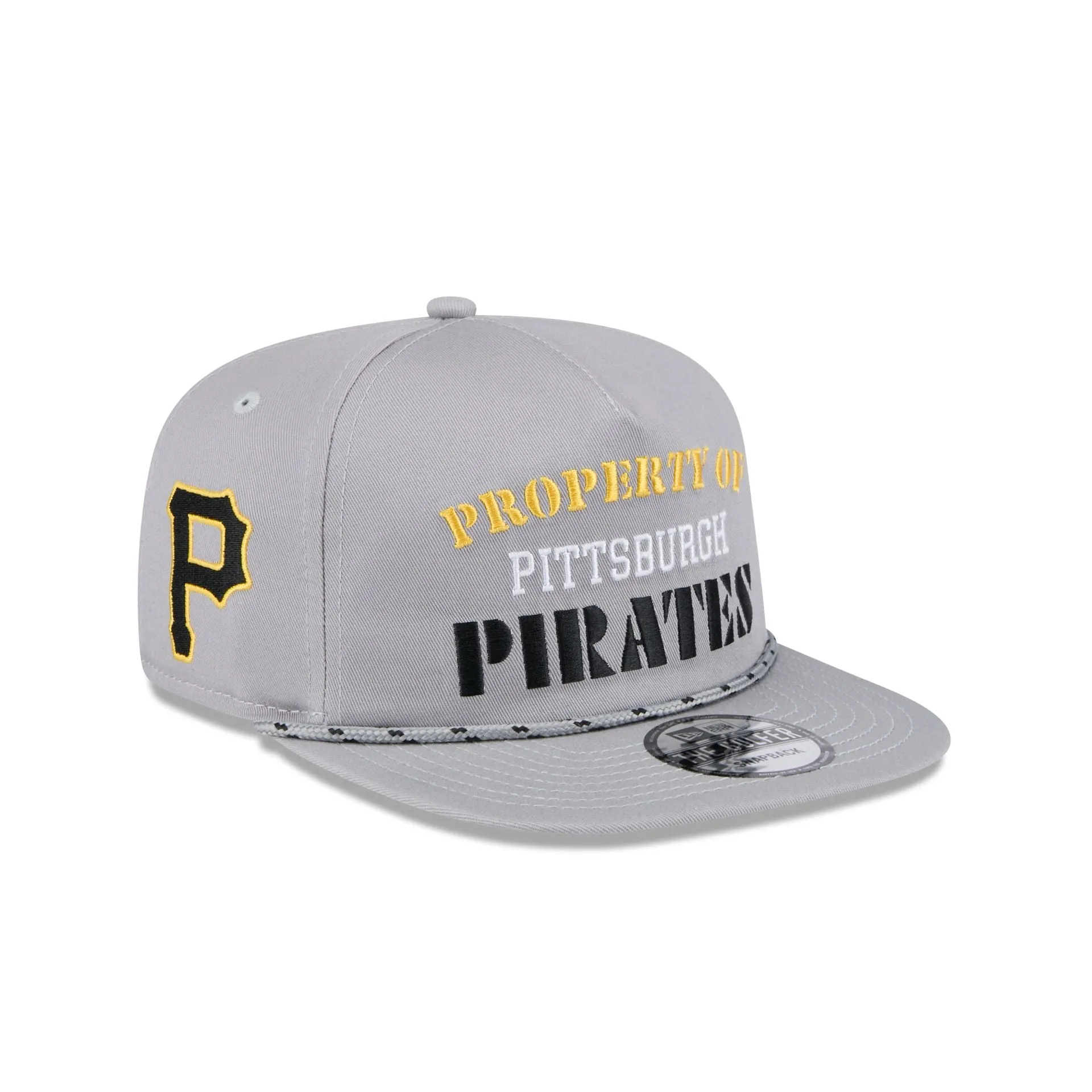 Pittsburgh Pirates Vintage Gray Rope Golfer Hat sold by New Era