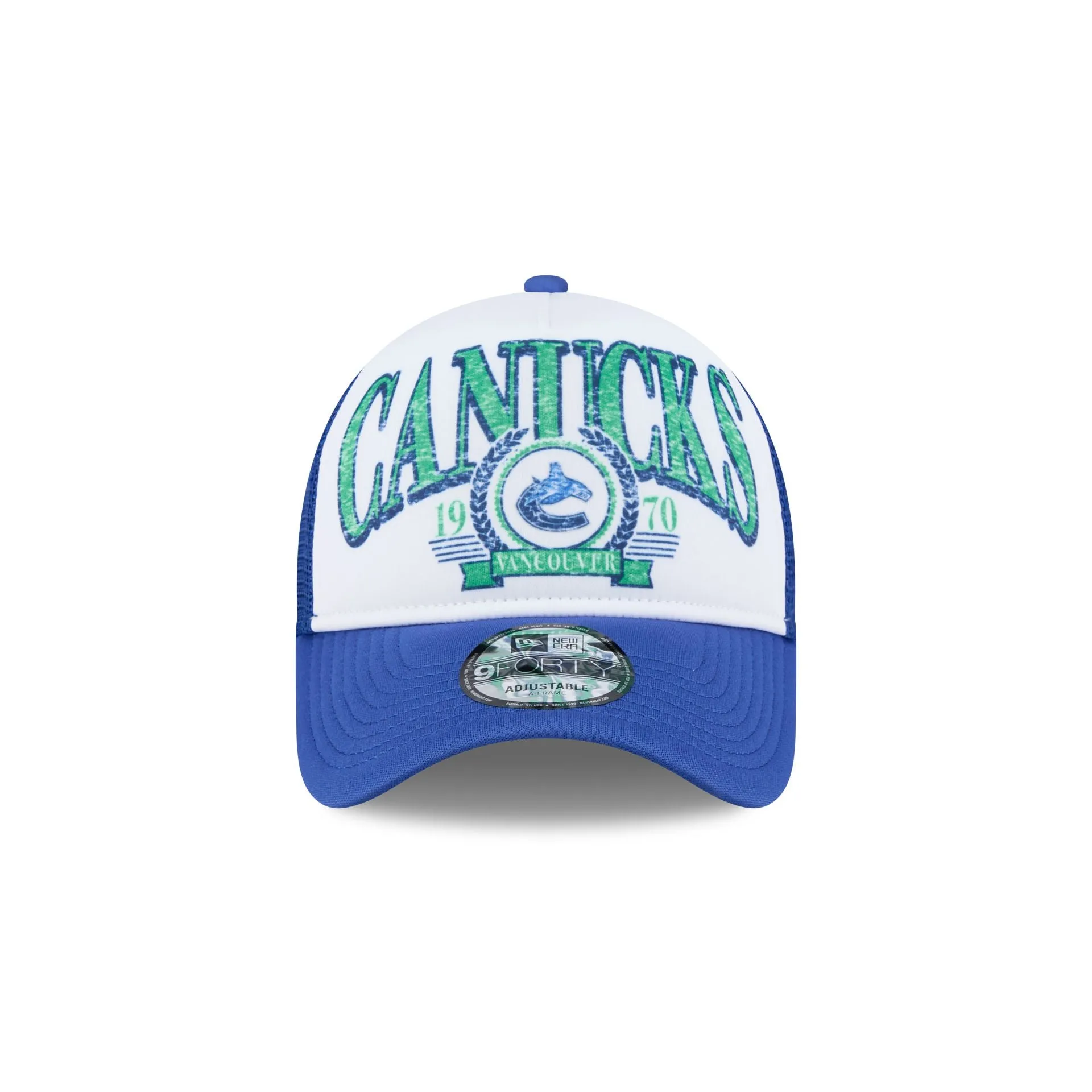 Vancouver Canucks Distressed 9FORTY A-Frame Trucker Hat sold by New Era product image thumbnail 2
