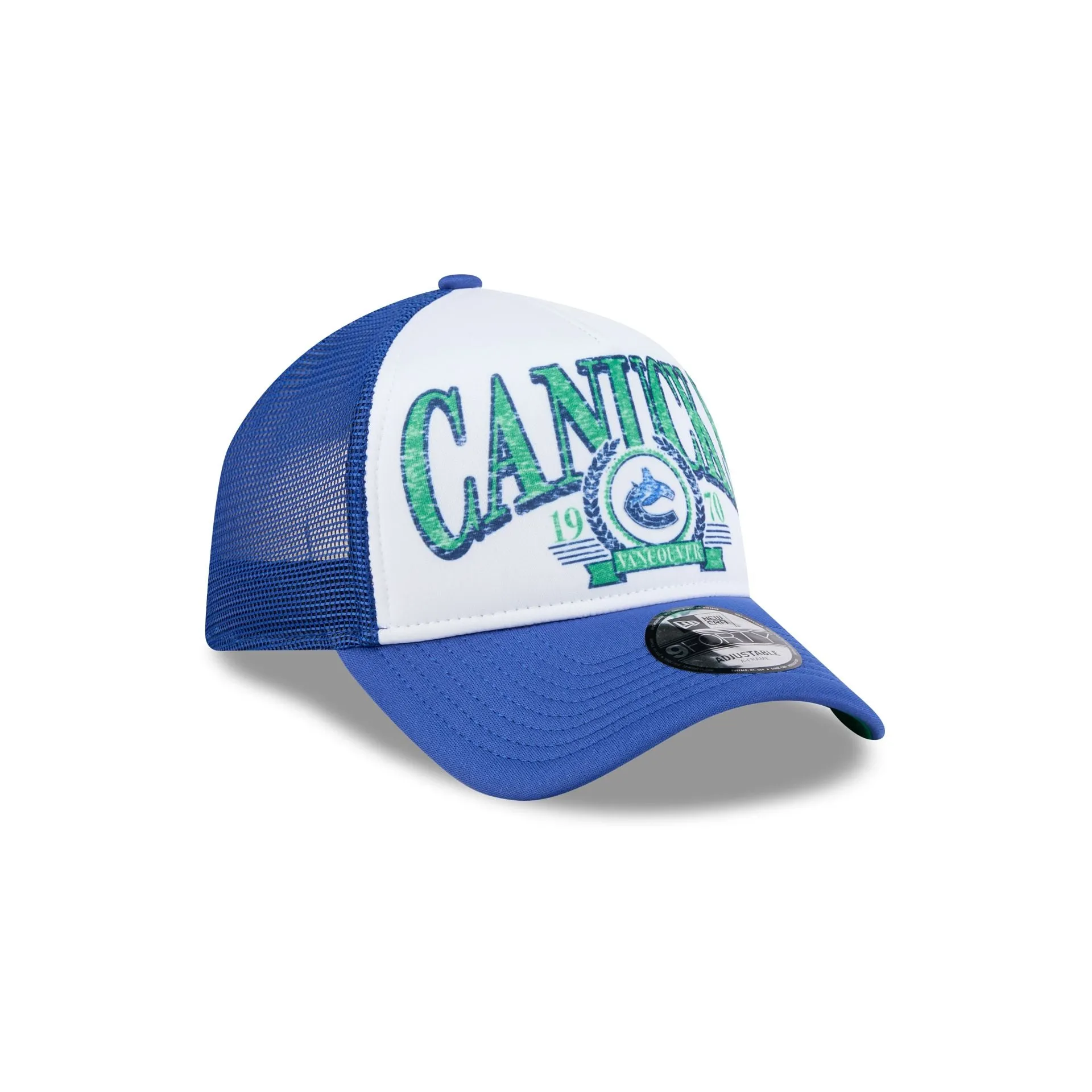 Vancouver Canucks Distressed 9FORTY A-Frame Trucker Hat sold by New Era product image thumbnail 3