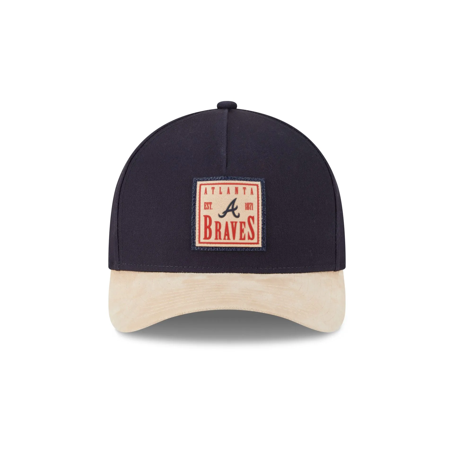 Atlanta Braves Suede Patch 9FORTY M-Crown A-Frame Adjustable Hat sold by New Era product image thumbnail 2
