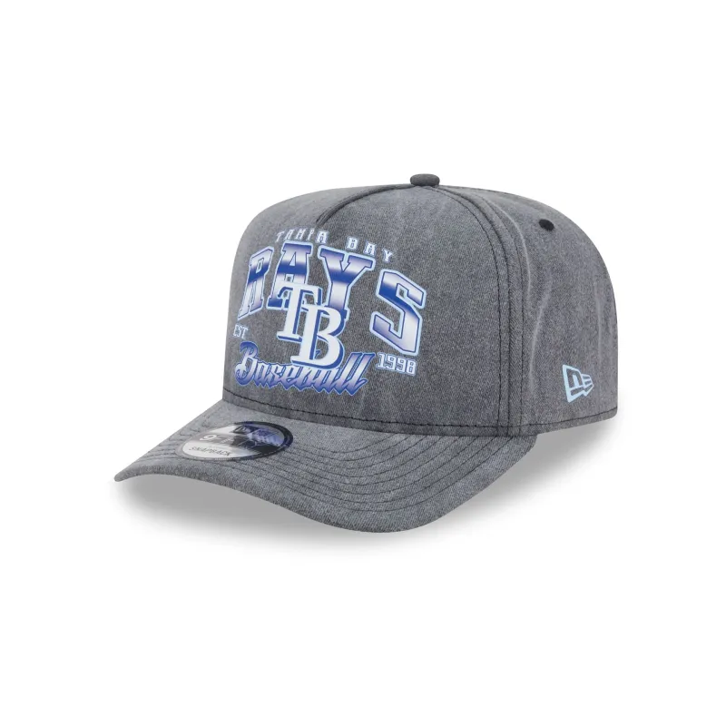 Tampa Bay Rays Washed 9FIFTY A-Frame Snapback Hat sold by New Era