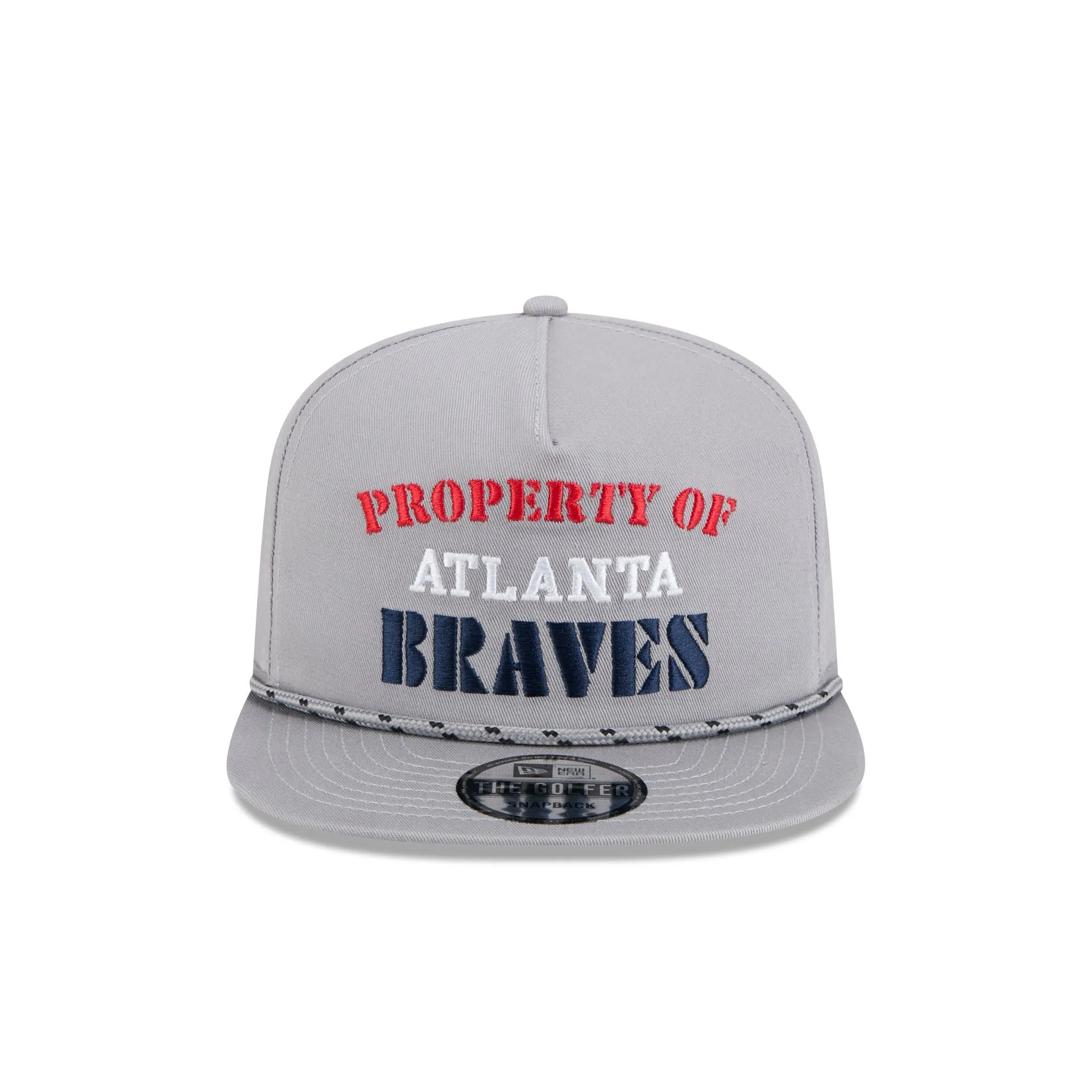Atlanta Braves Vintage Gray Rope Golfer Hat sold by New Era product image thumbnail 2