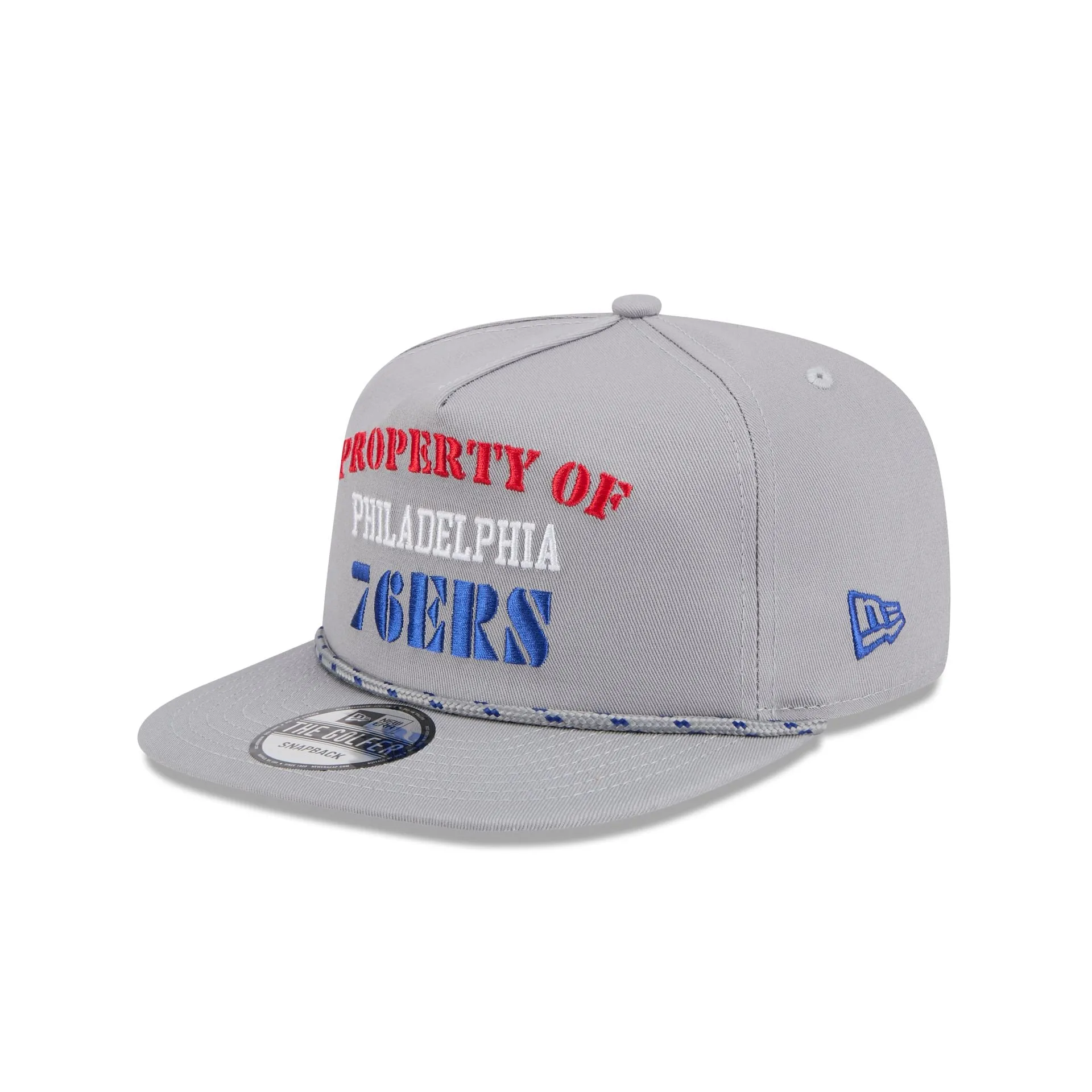 Philadelphia 76ers Vintage Gray Rope Golfer Hat sold by New Era product image thumbnail 3