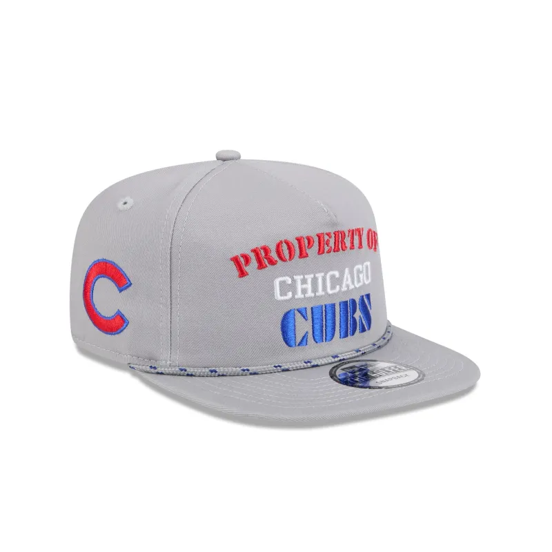 Chicago Cubs Vintage Gray Rope Golfer Hat sold by New Era