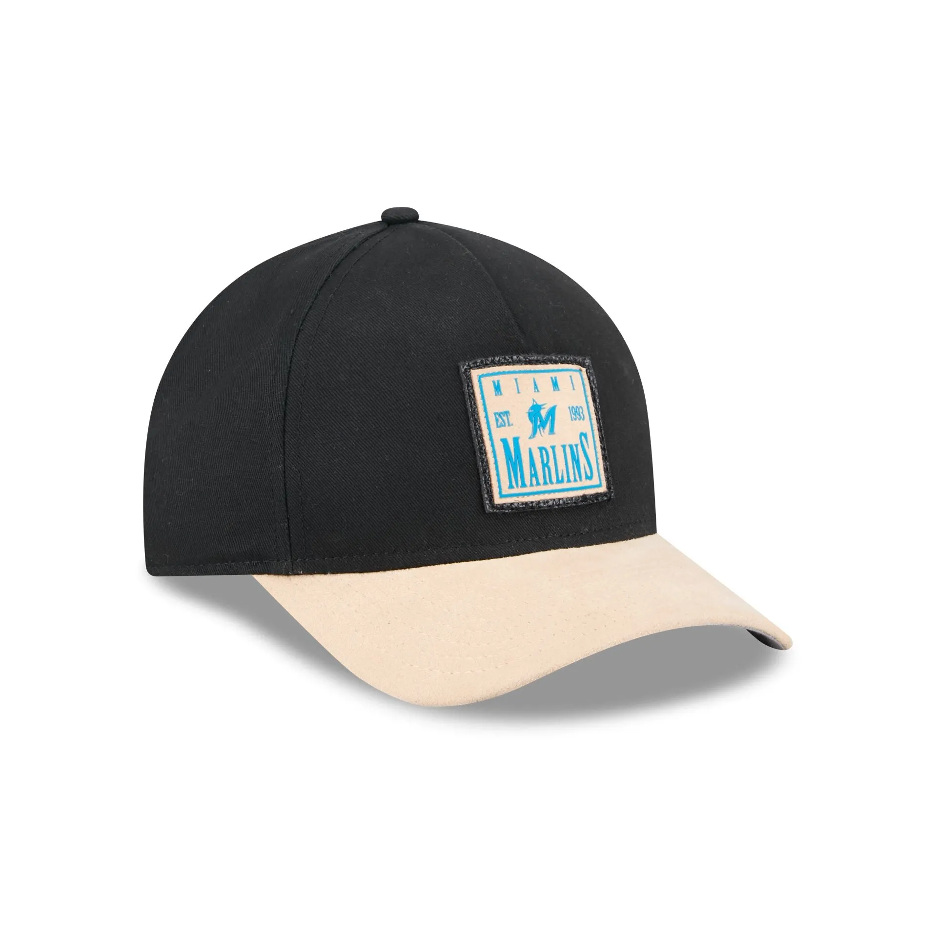 Miami Marlins Suede Patch 9FORTY M-Crown A-Frame Adjustable Hat sold by New Era product image thumbnail 3