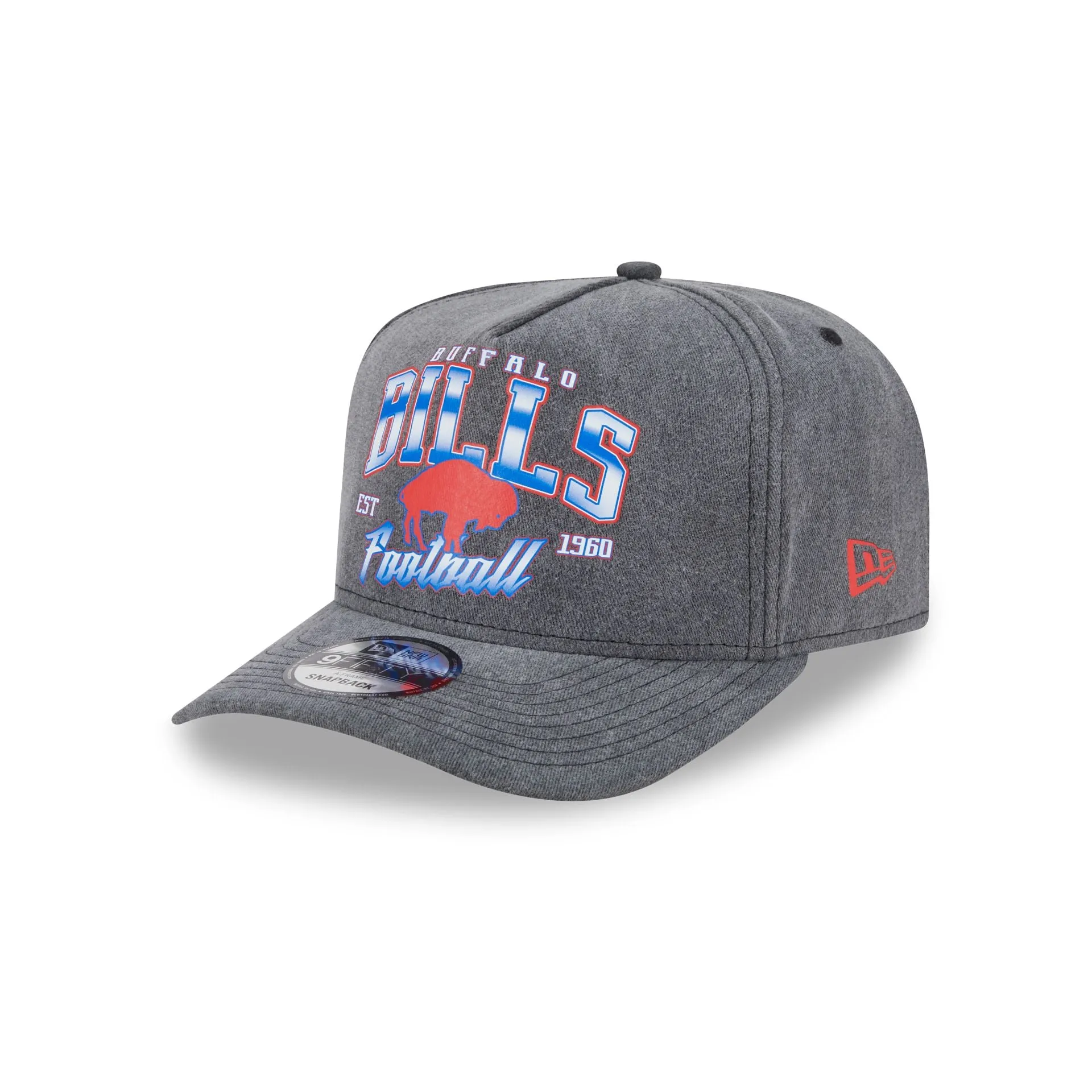 Buffalo Bills Washed 9FIFTY A-Frame Snapback Hat sold by New Era