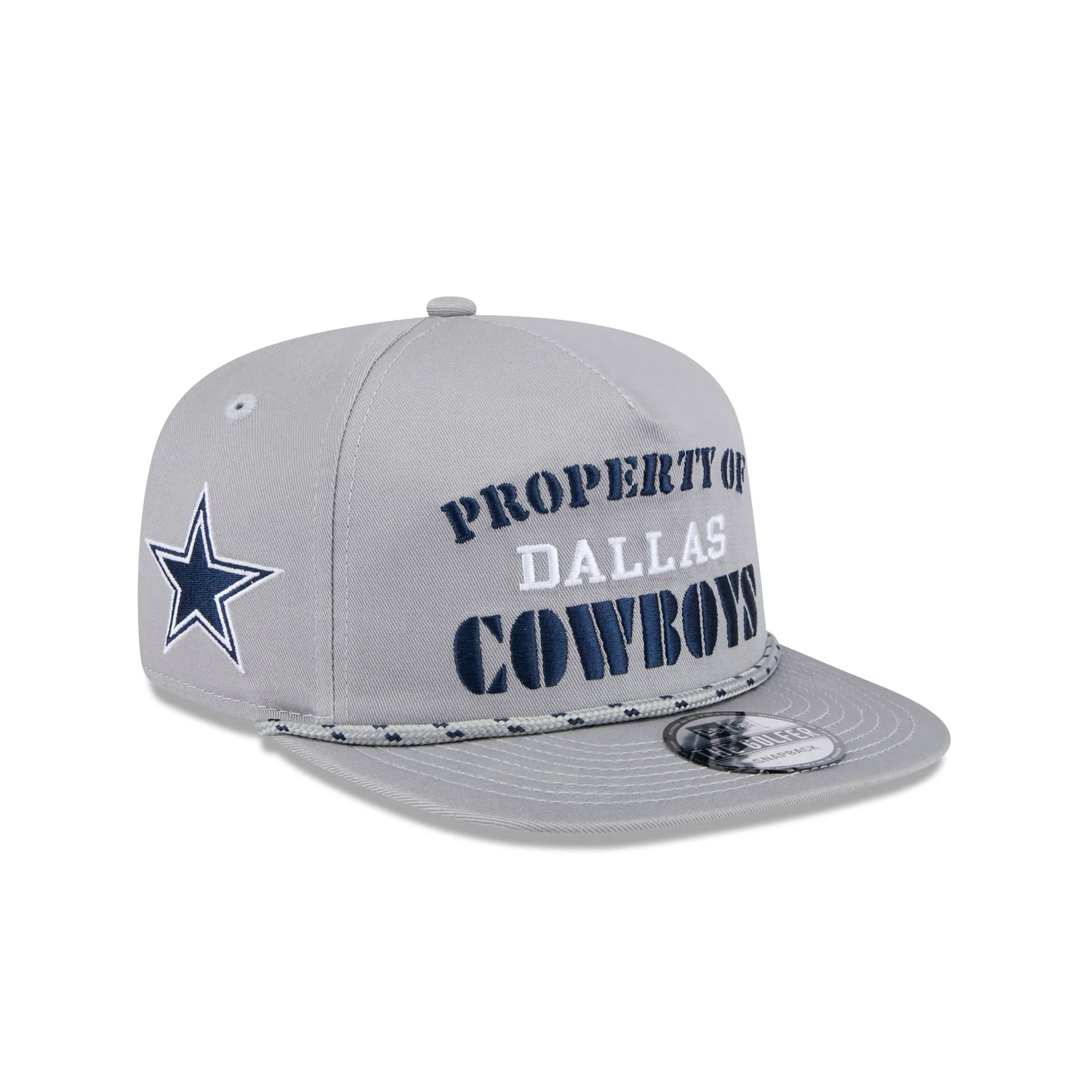 Dallas Cowboys Vintage Gray Rope Golfer Hat sold by New Era