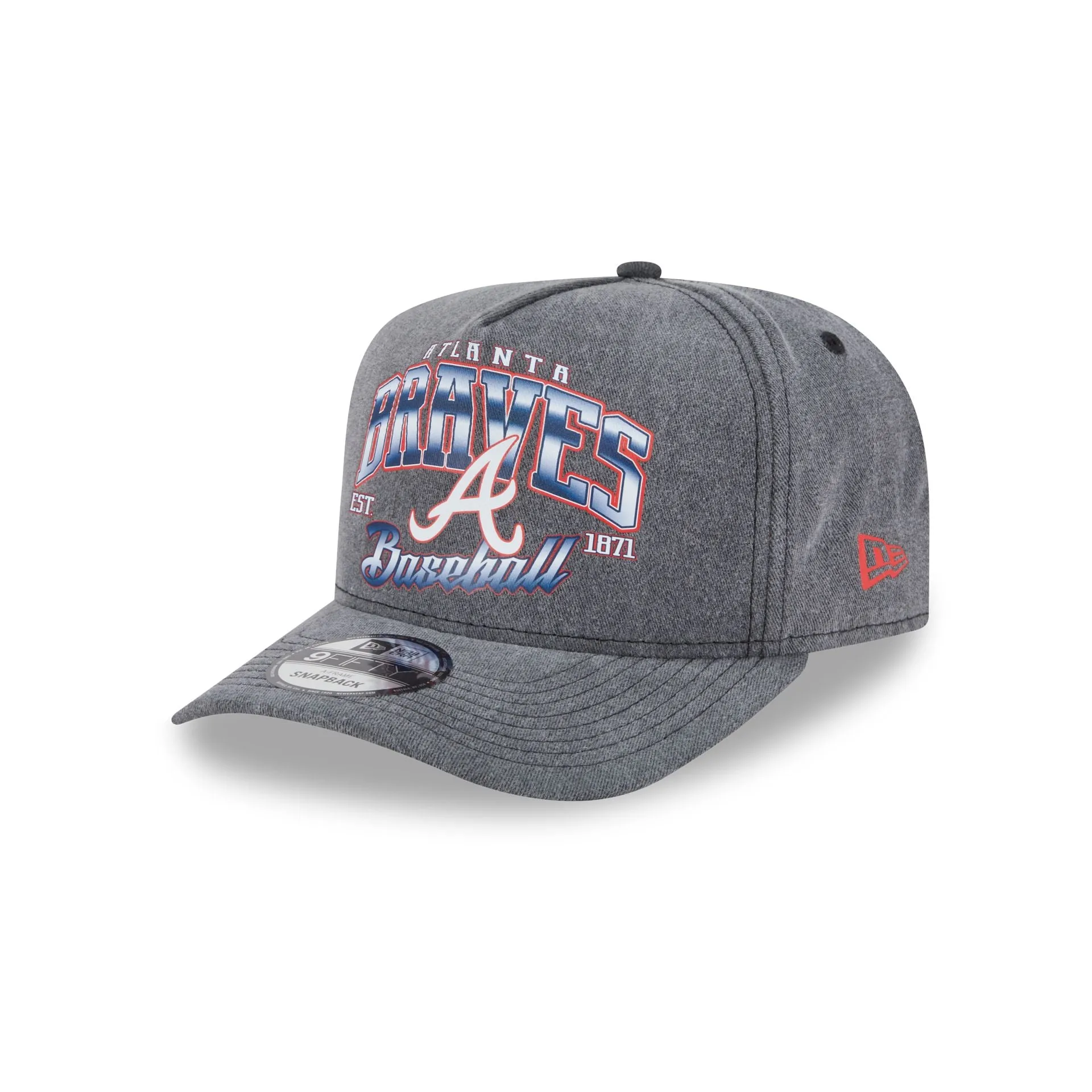 Atlanta Braves Washed 9FIFTY A-Frame Snapback Hat sold by New Era