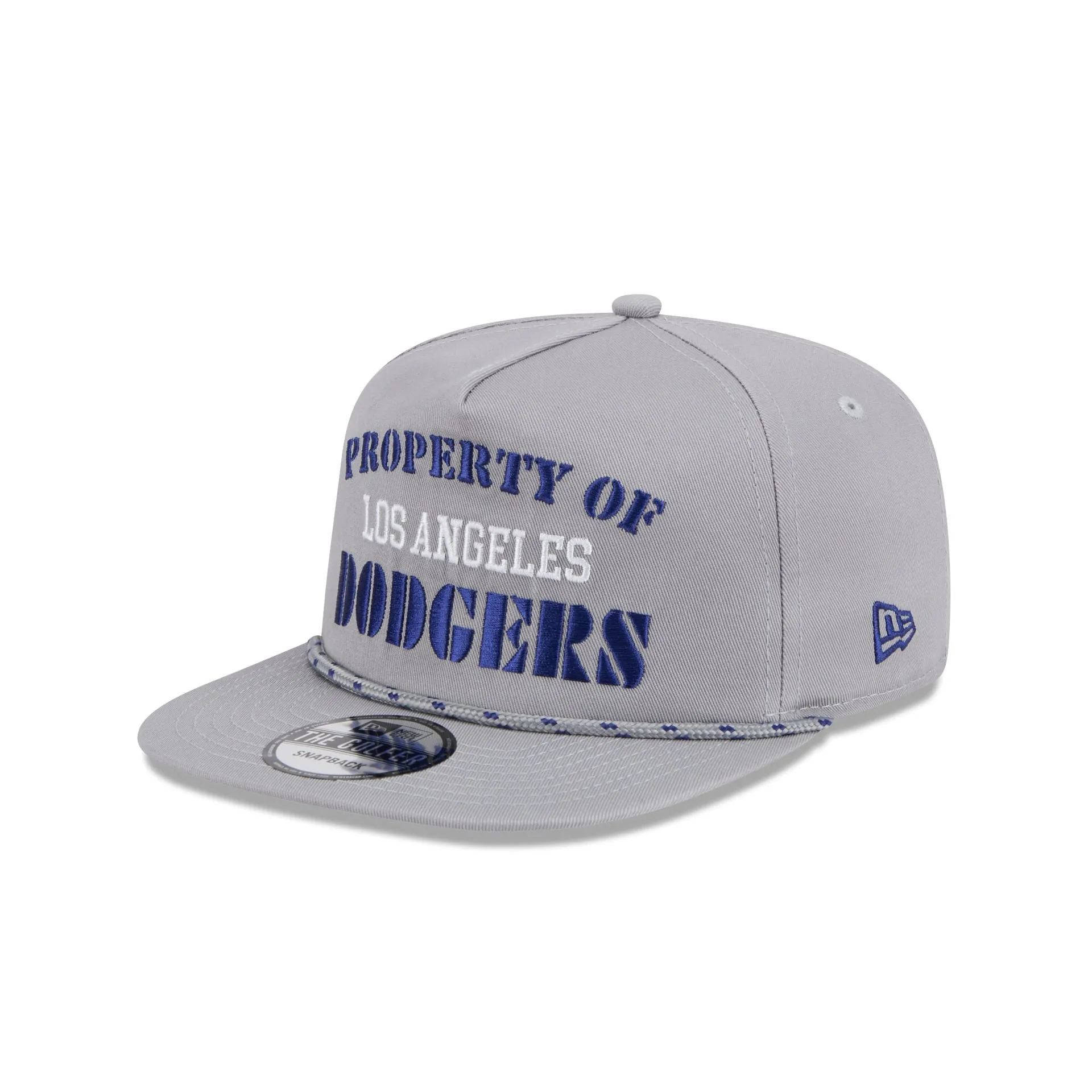 Los Angeles Dodgers Vintage Gray Rope Golfer Hat sold by New Era product image thumbnail 3